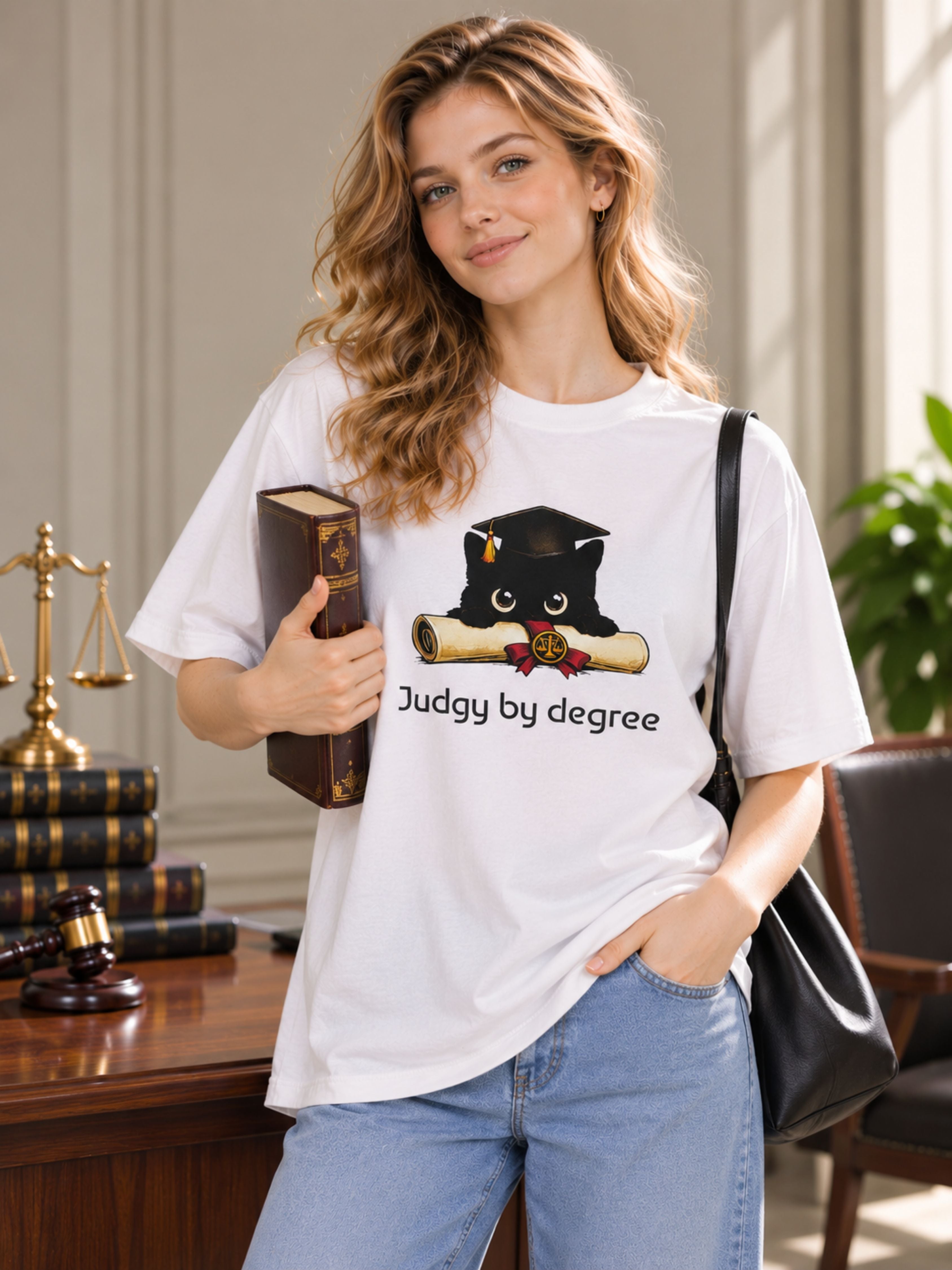 Lawyer | Judgy By Degree | Oversized Funky T-Shirt For Women