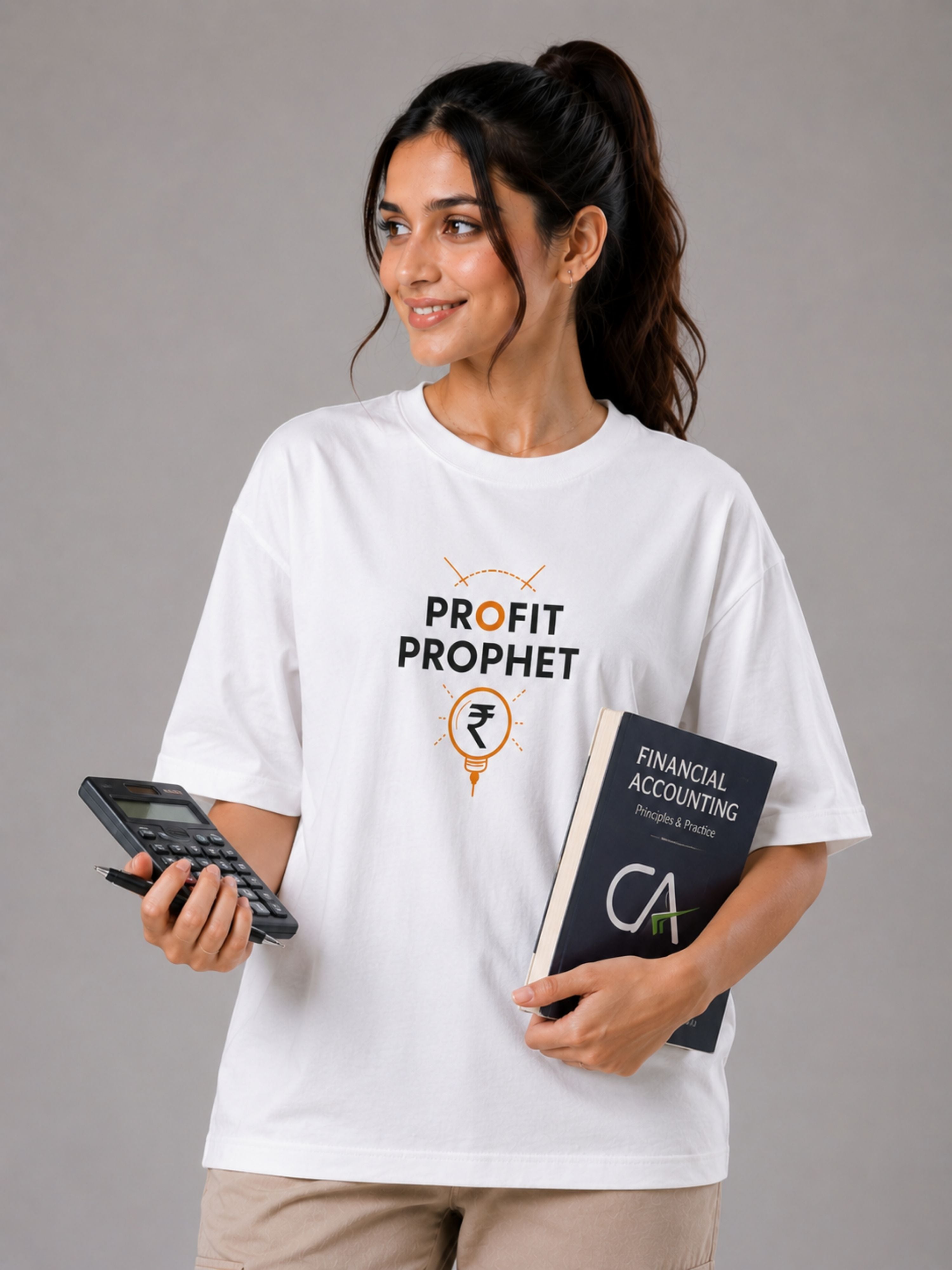Chartered Accountant | Profit Prophet | Oversized Trendy T-shirt For Women