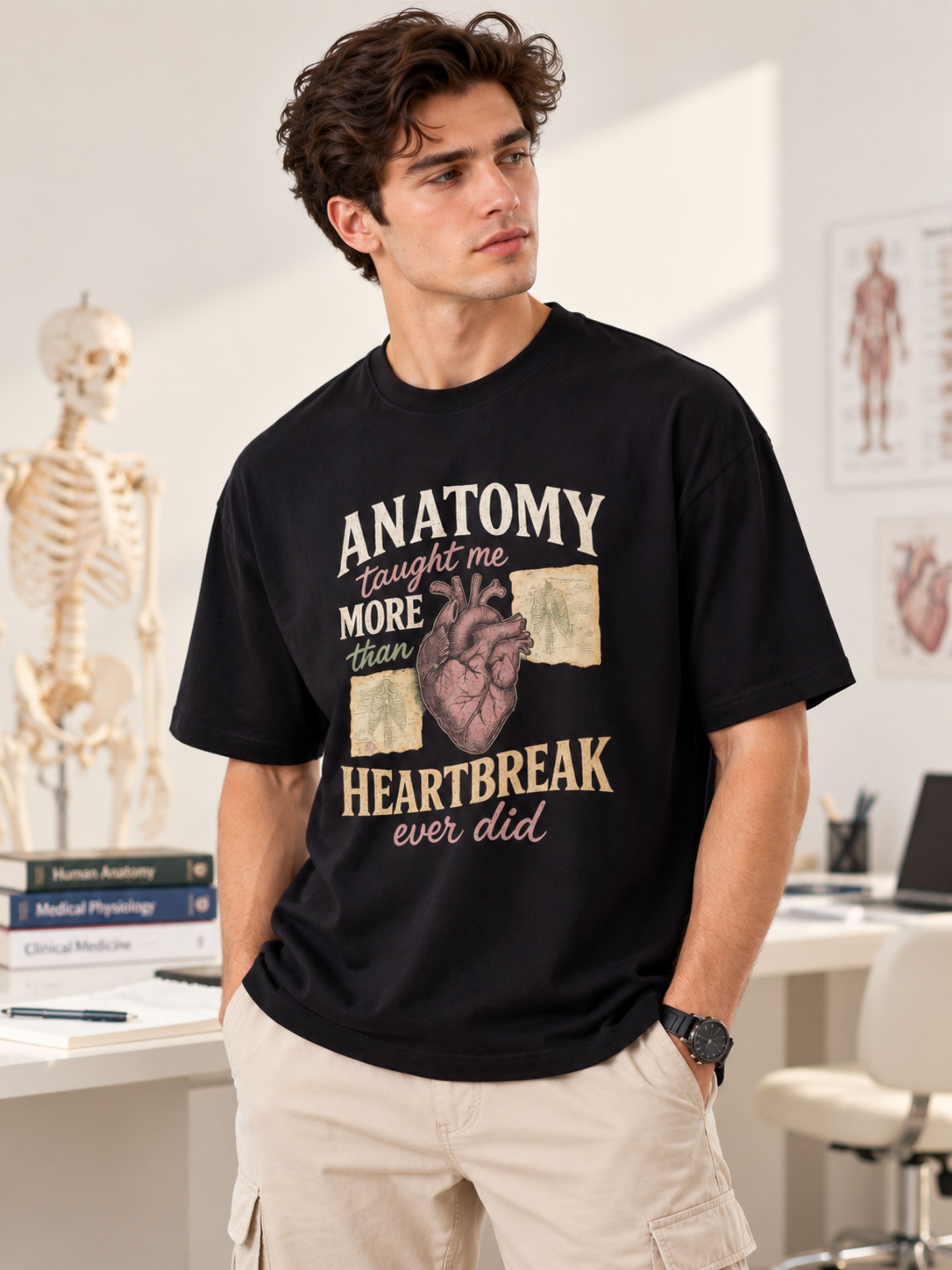 Medical Students | Anatomy Taught Me More Than Heartbreak Ever Did | Oversized Tshirt For Men