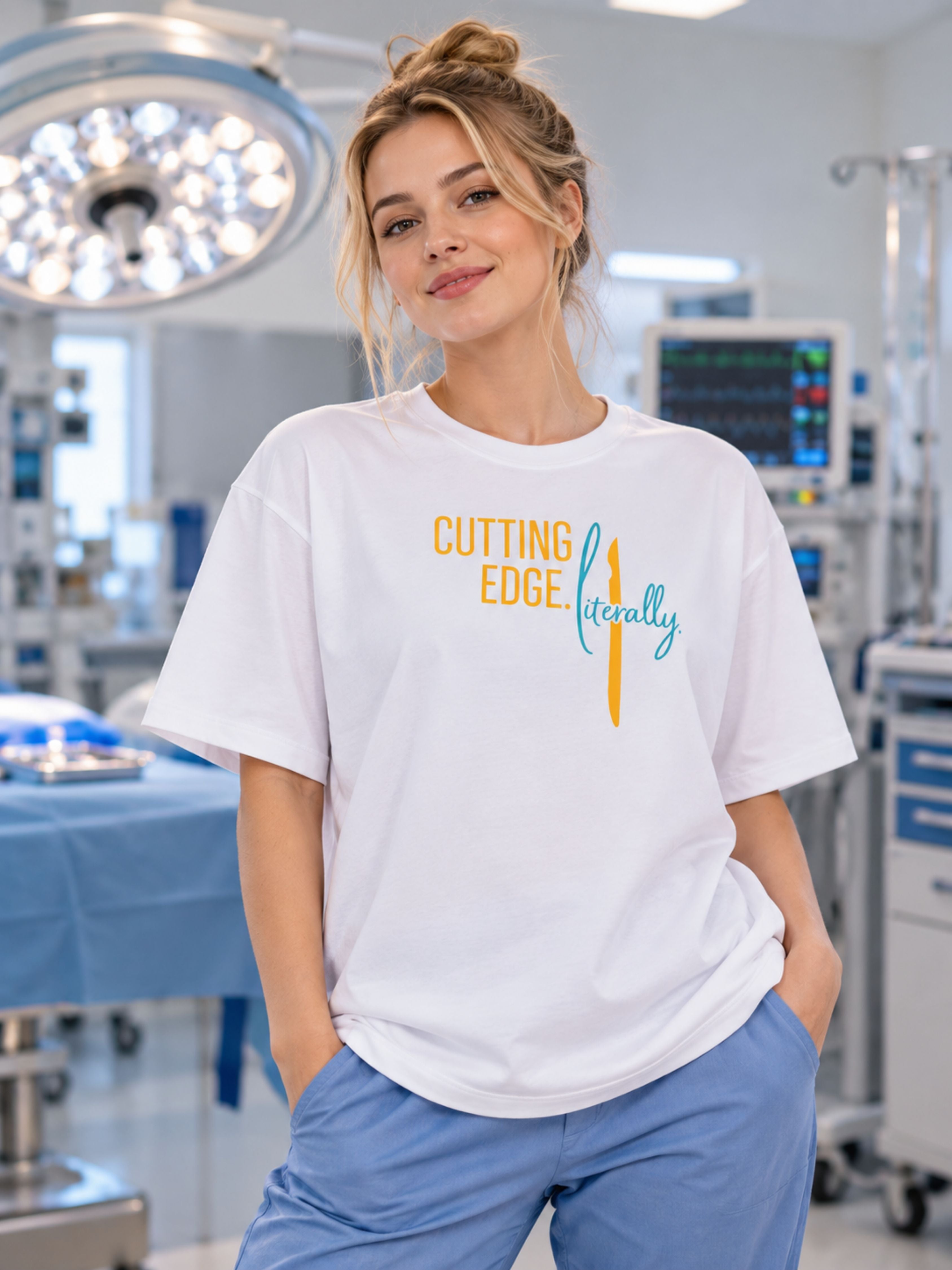 Surgeon | Cutting Edge. Literally | Oversized Trendy Tshirt For Women