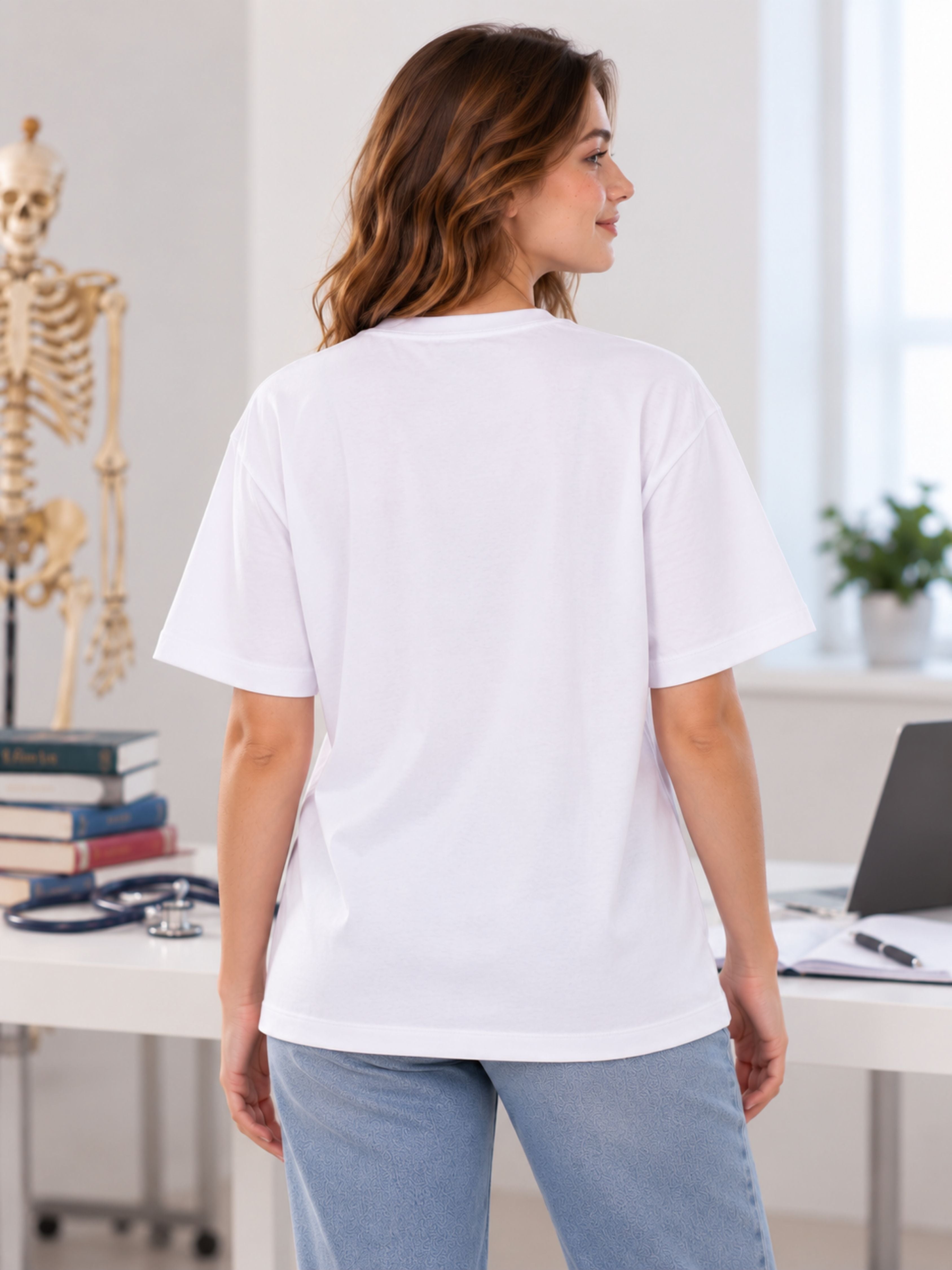 Medical Student | My Emotional Support Is A White Coat | Oversized Tshirt For Women