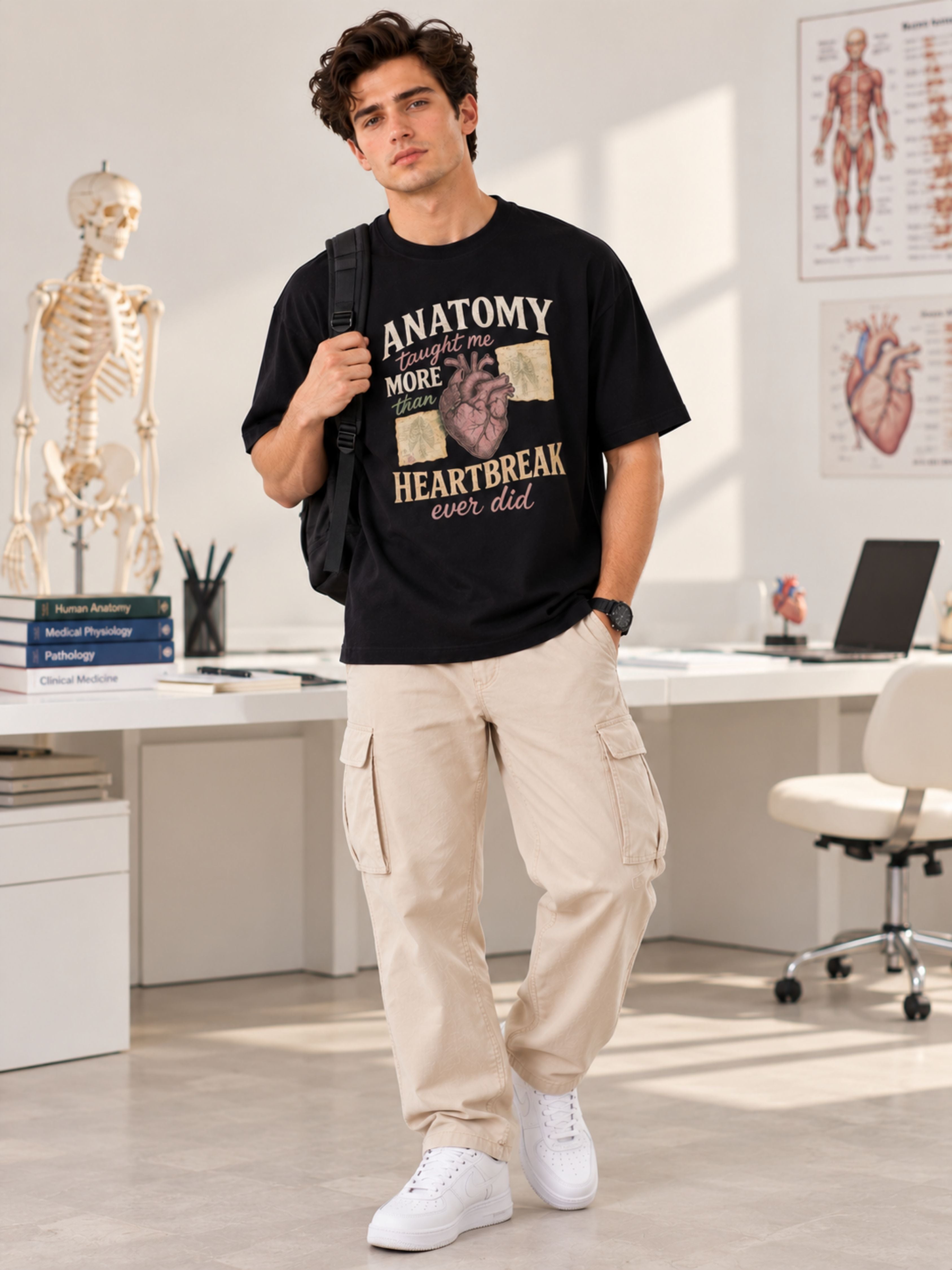 Medical Students | Anatomy Taught Me More Than Heartbreak Ever Did | Oversized Tshirt For Men