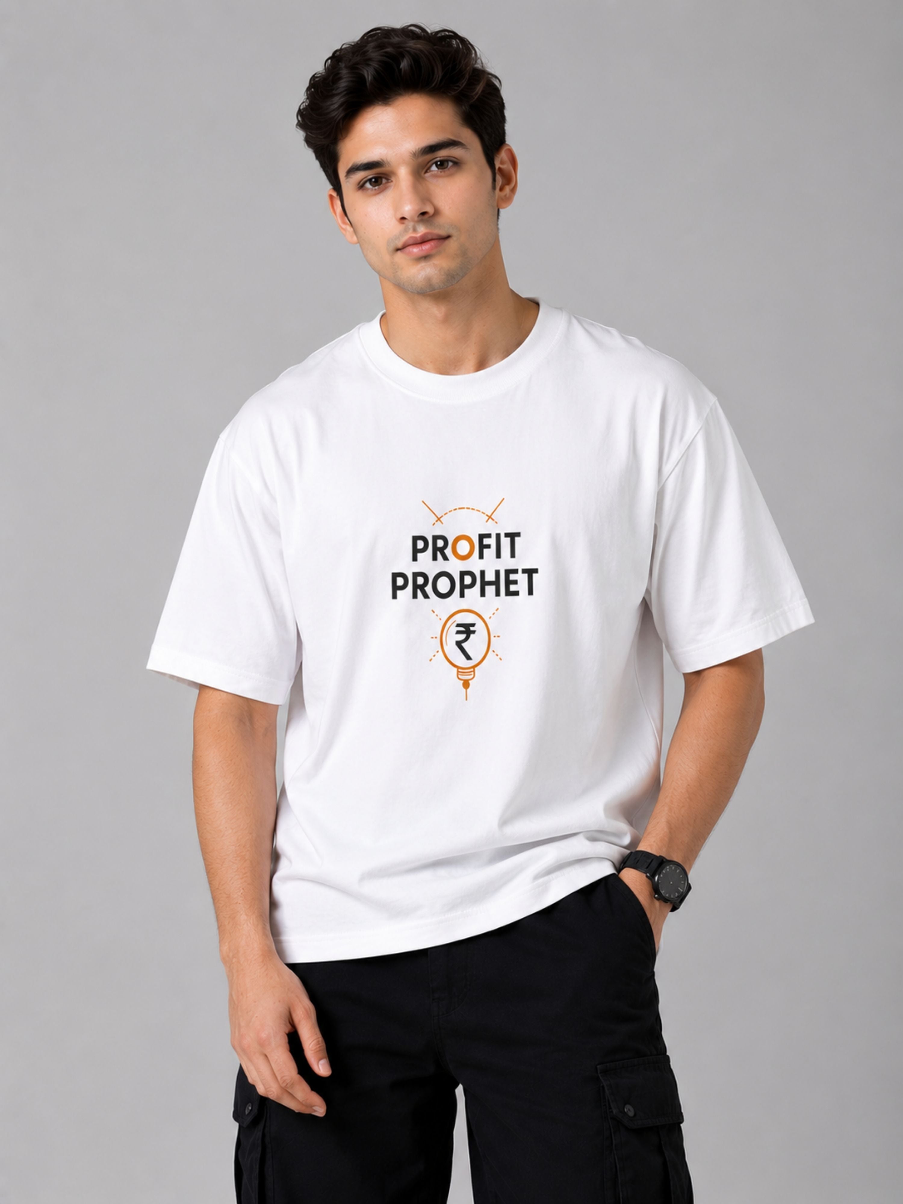 Chartered Accountant | Profit Prophet | Oversized Printed T Shirt For Men