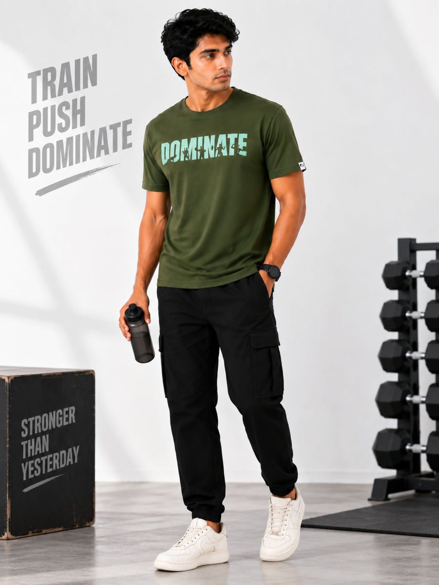 Athletes | Dominate | Regular Fit T-Shirt For Men