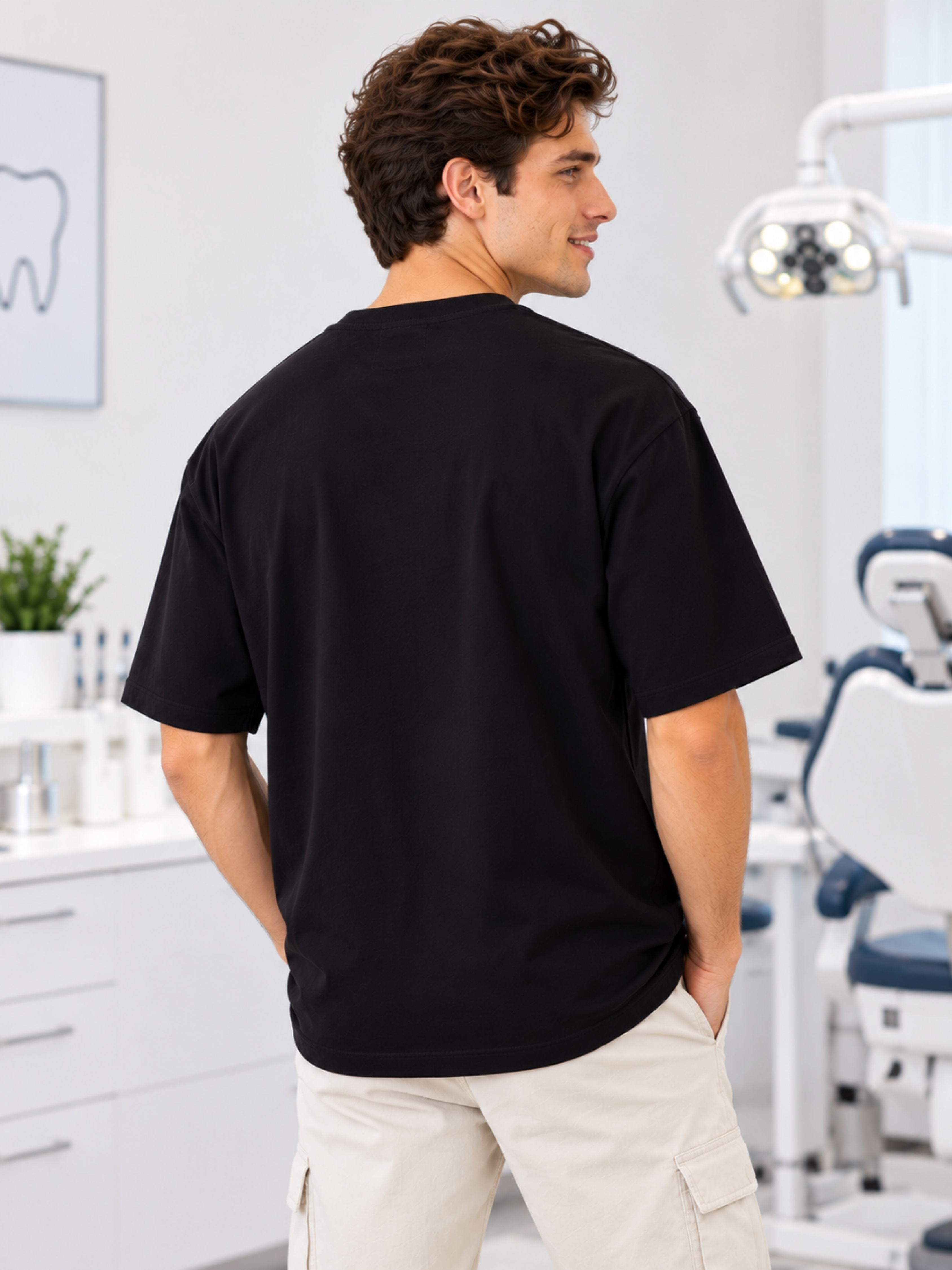 Dentist | Oral Health Is Overall Health | Oversized Printed T-shirt For Men
