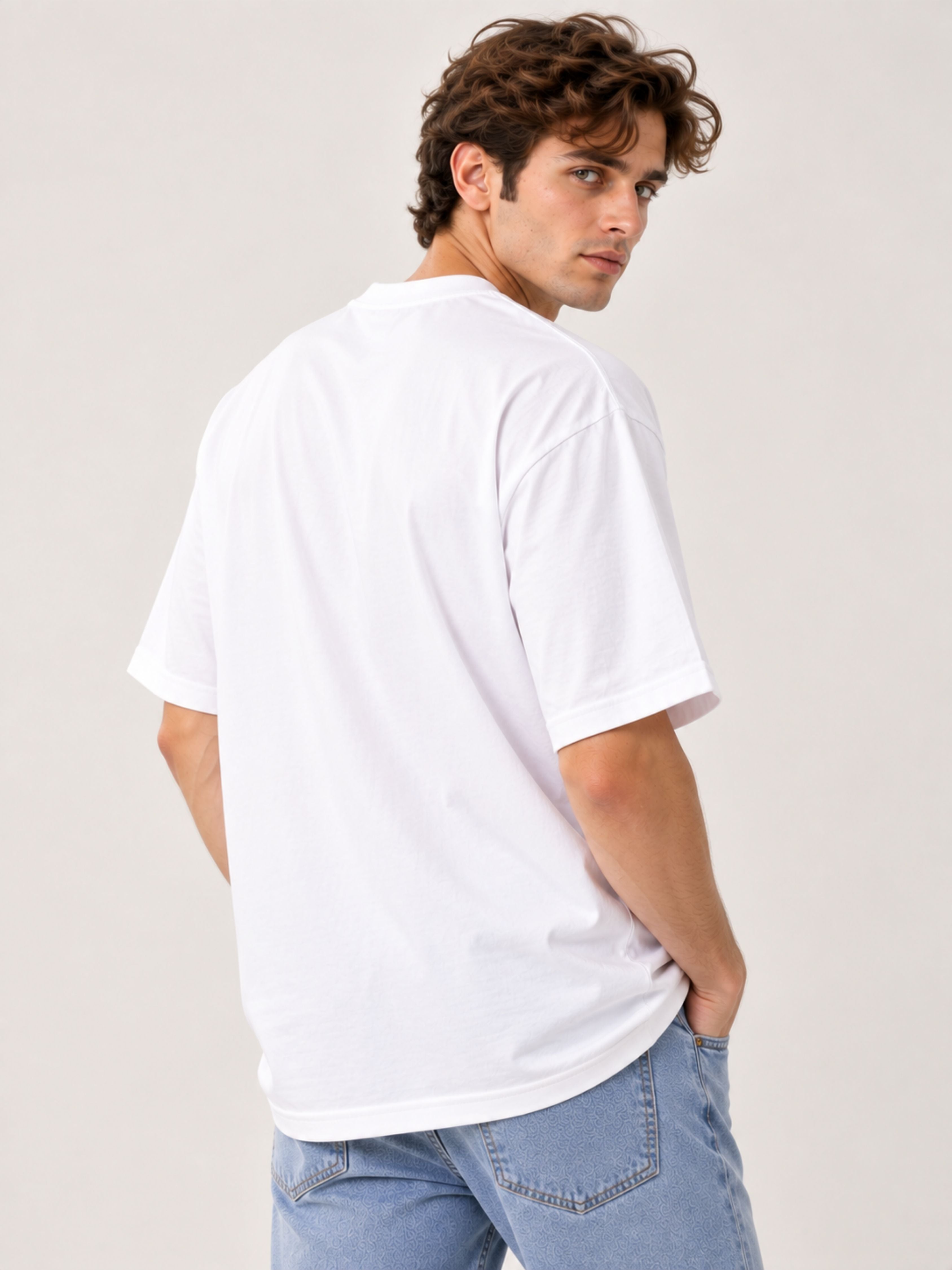 Lawyer | Facts First. Justice Always | Oversized Quote T-Shirt For Men