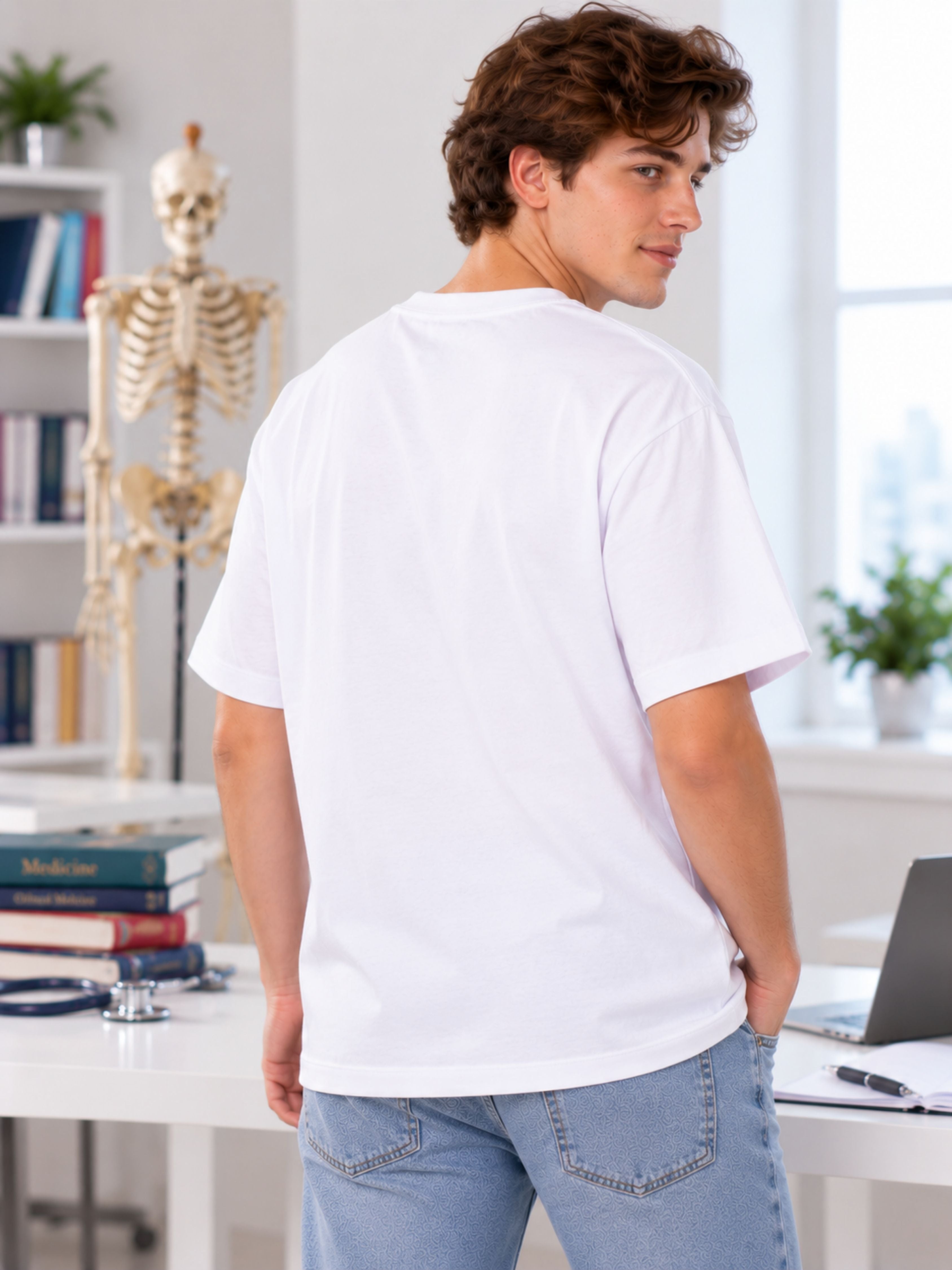 Medical Students | My Emotional Support Is A White Coat | Oversized Tshirt For Men