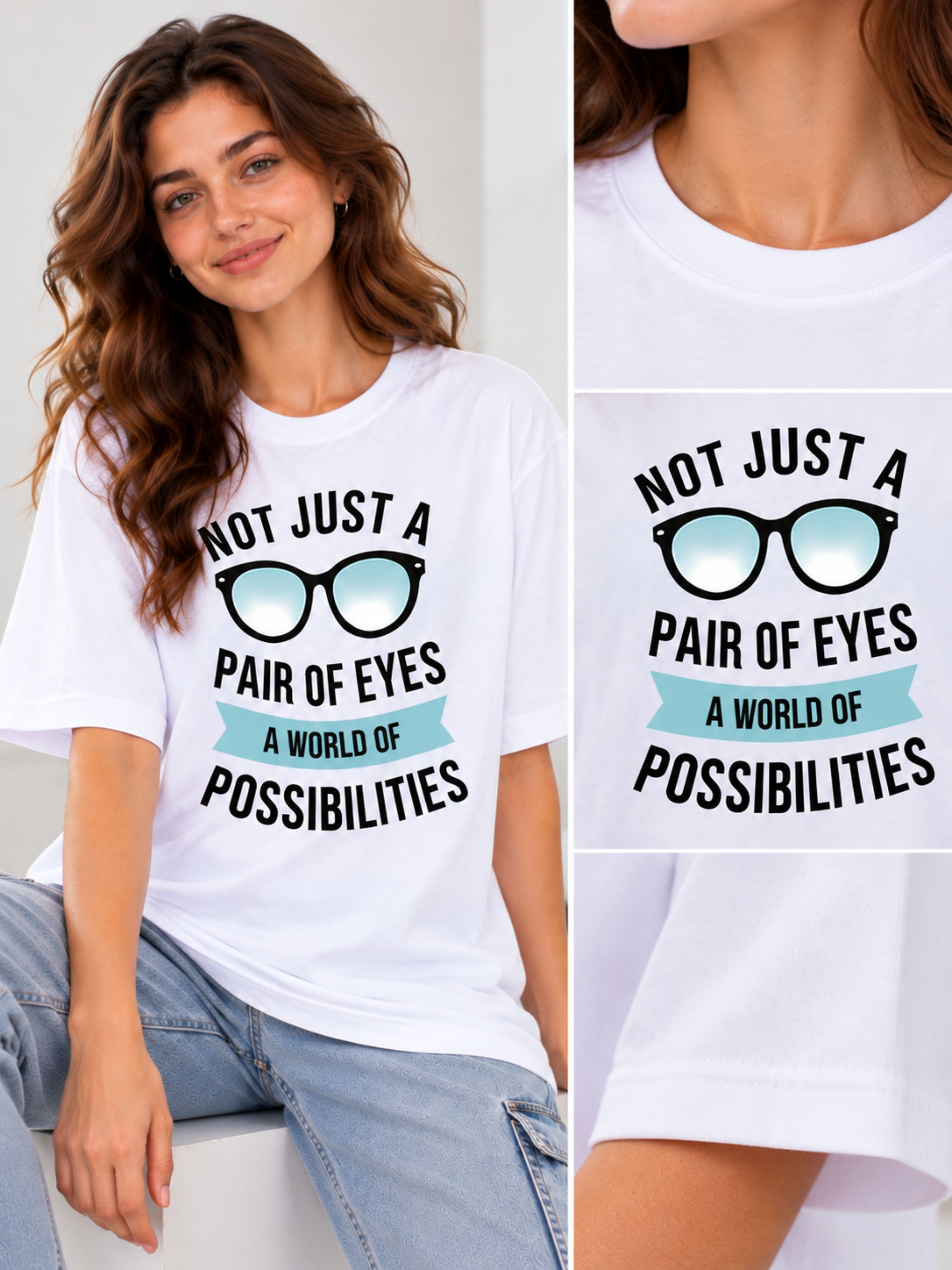 Opthalmologist | Not Just A Pair Of Eyes - A World of Possibilities | Oversized Tshirt For Women