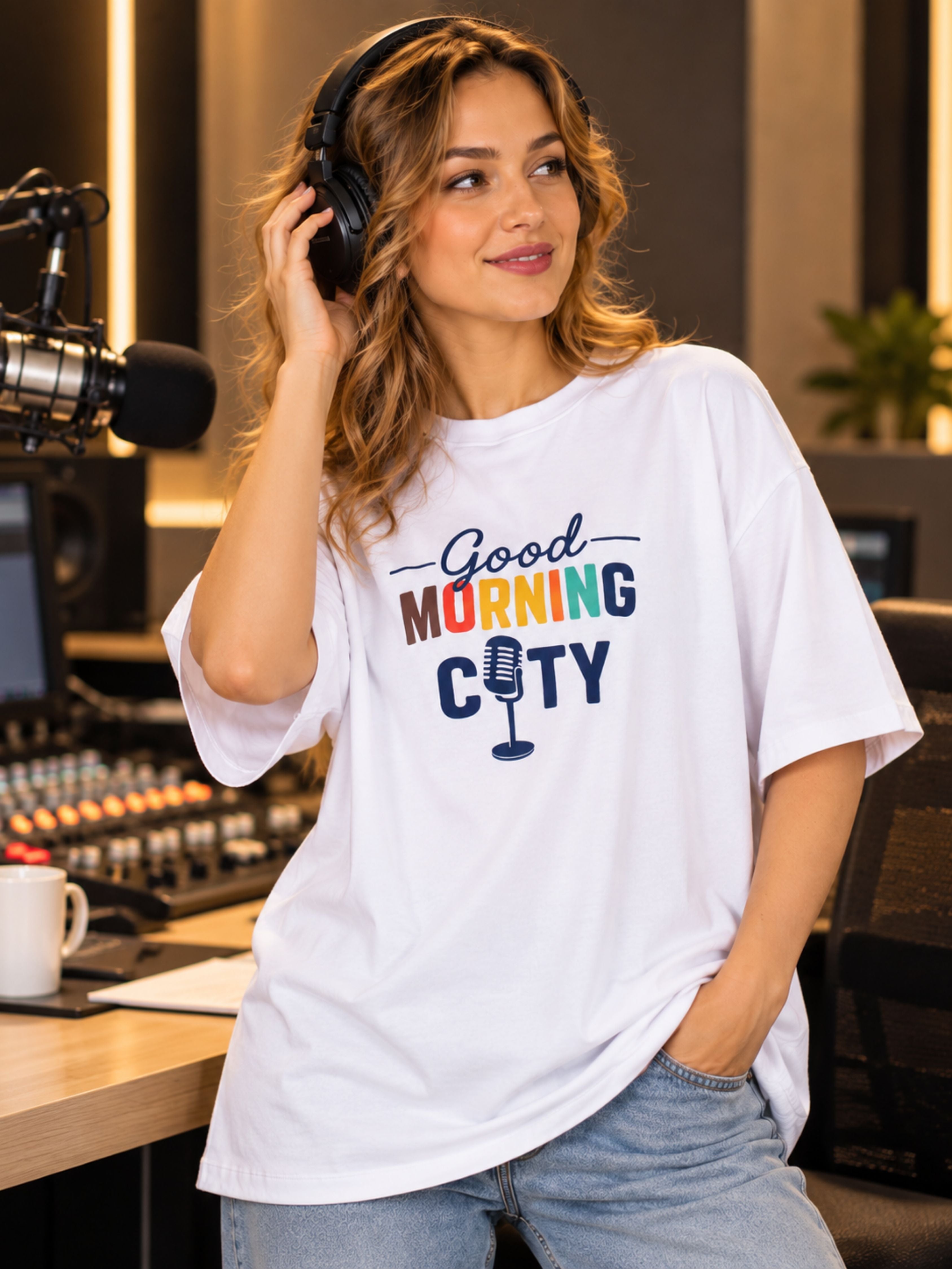 Radio Jockey | Good Morning, City | Oversized Tshirt For Women