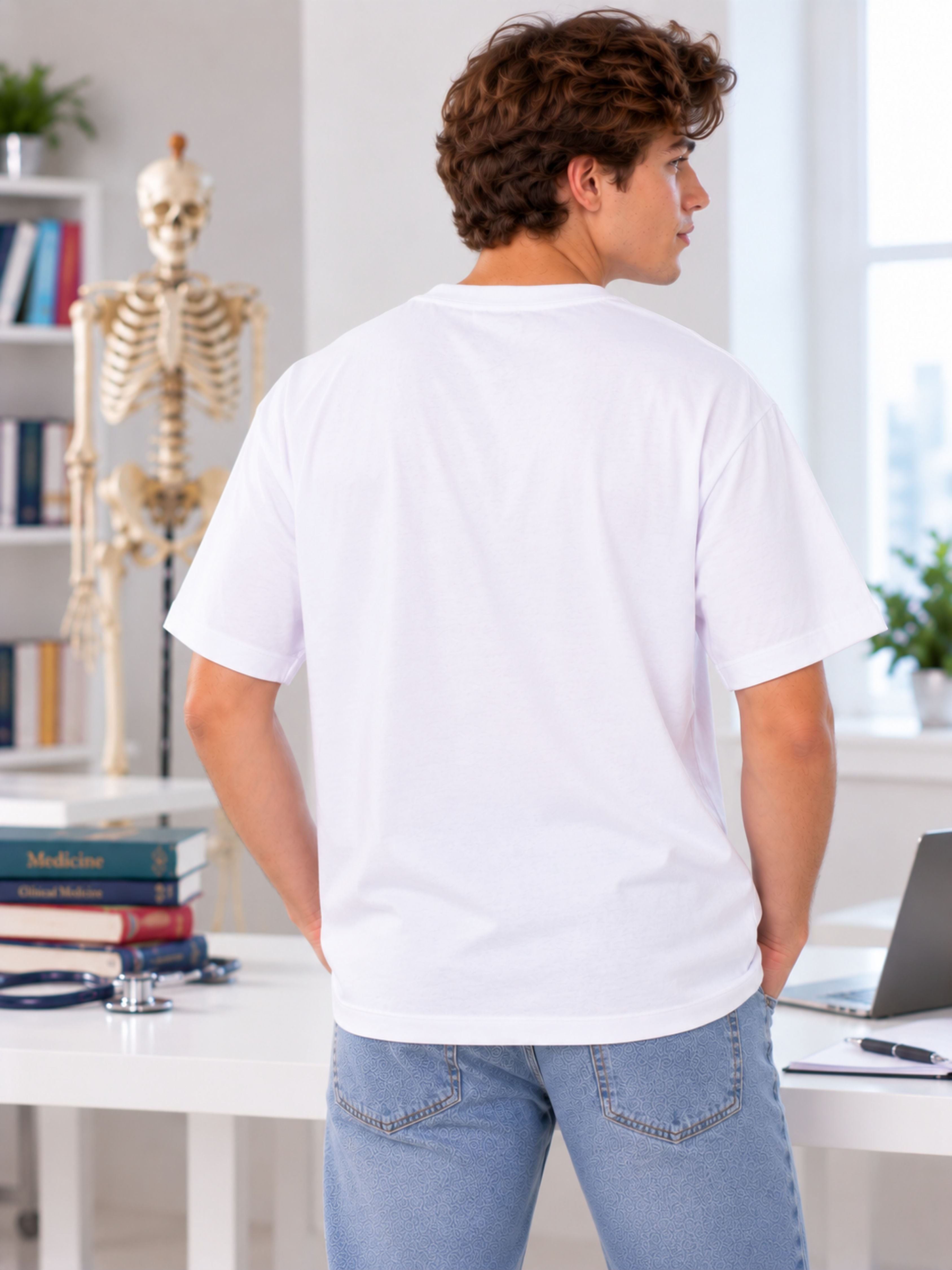 Medical Students | My Emotional Support Is A White Coat | Oversized Tshirt For Men