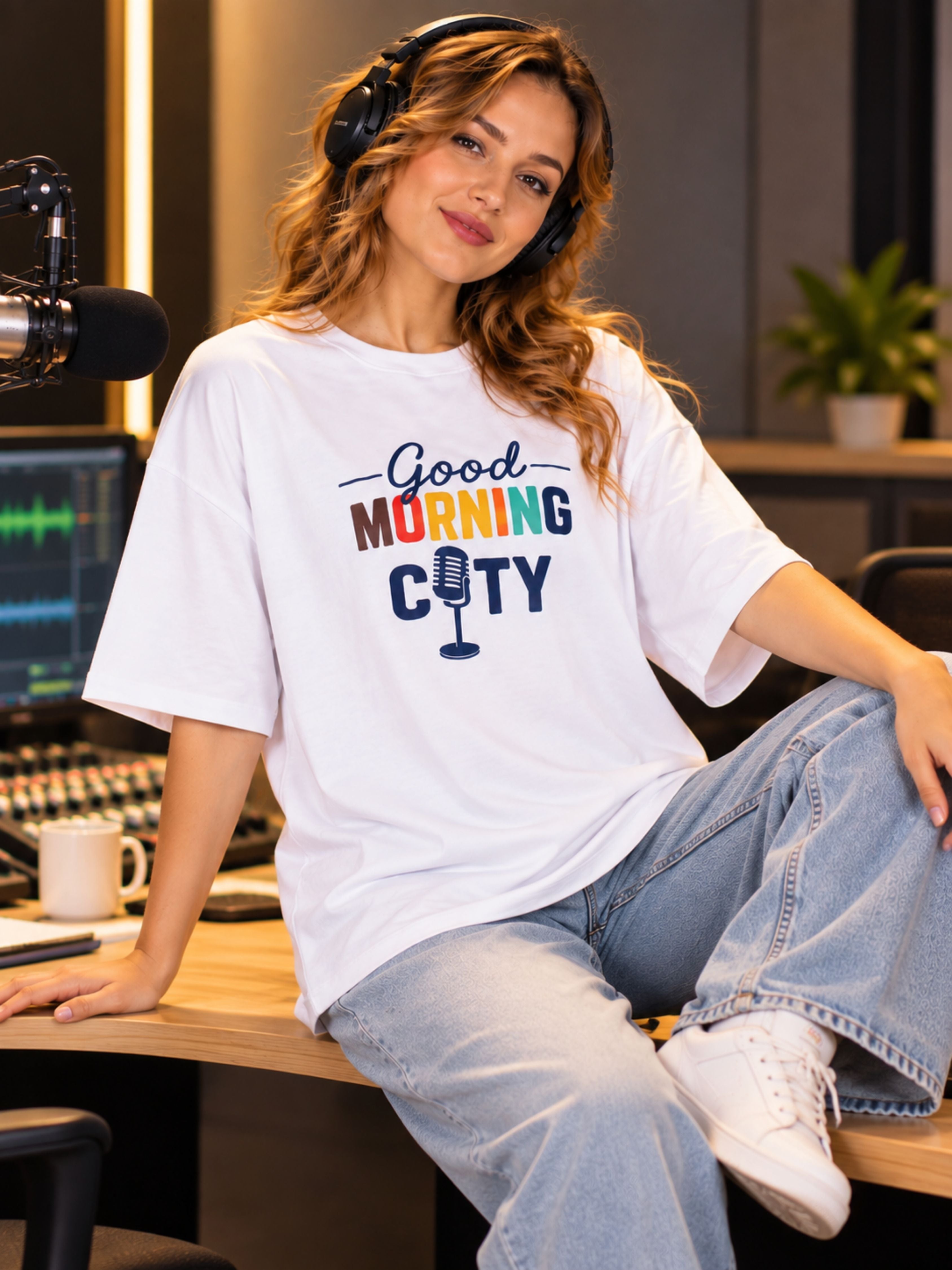 Radio Jockey | Good Morning, City | Oversized Tshirt For Women