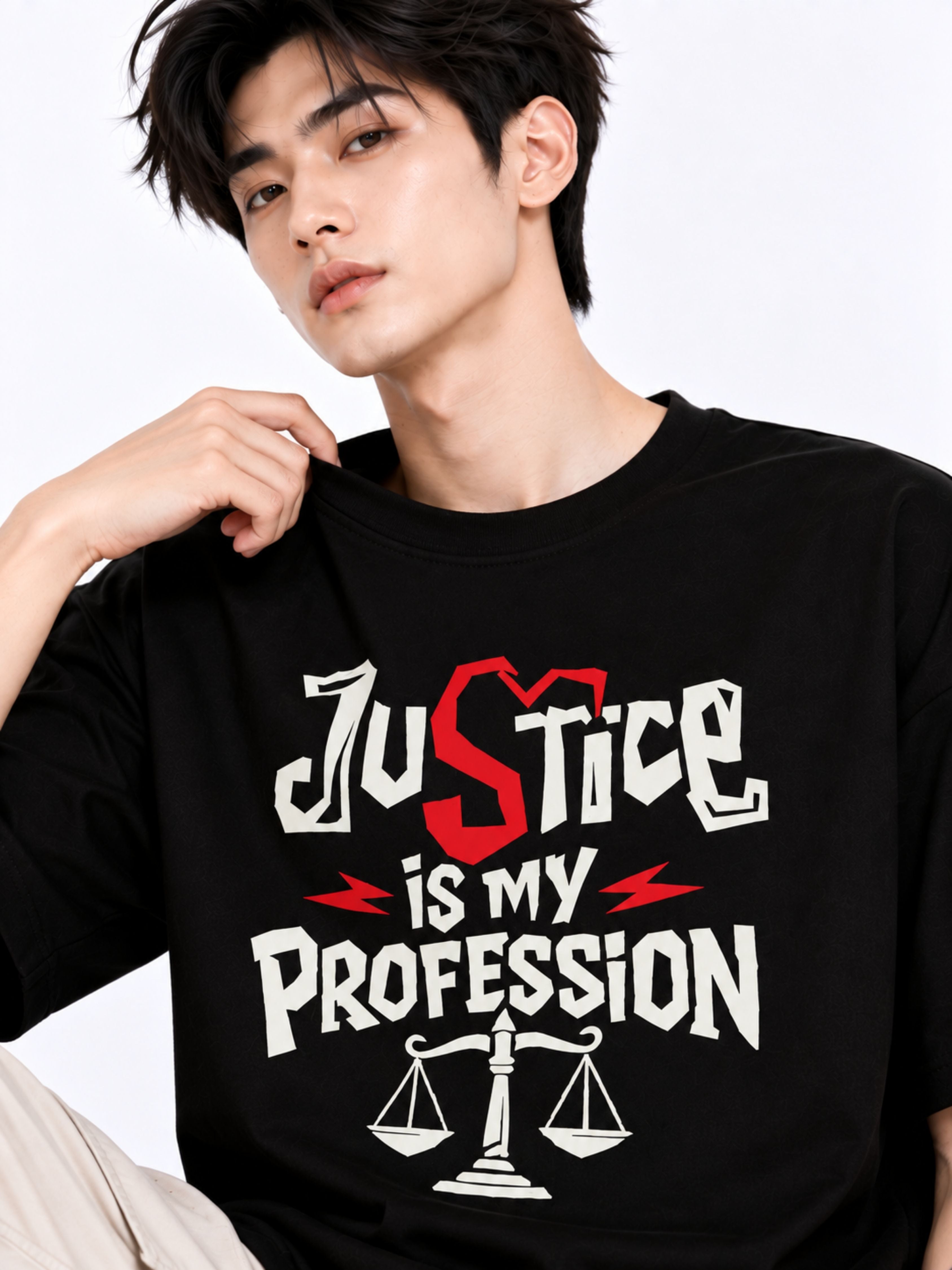 Lawyer | Justice Is My Profession | Oversized Designer T-Shirt For Men
