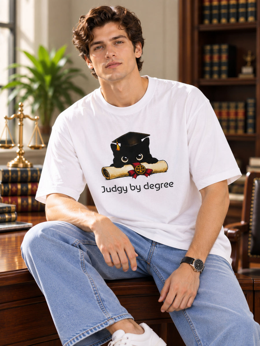 Lawyer | Judgy By Degree | Oversized Designer T-Shirt For Men
