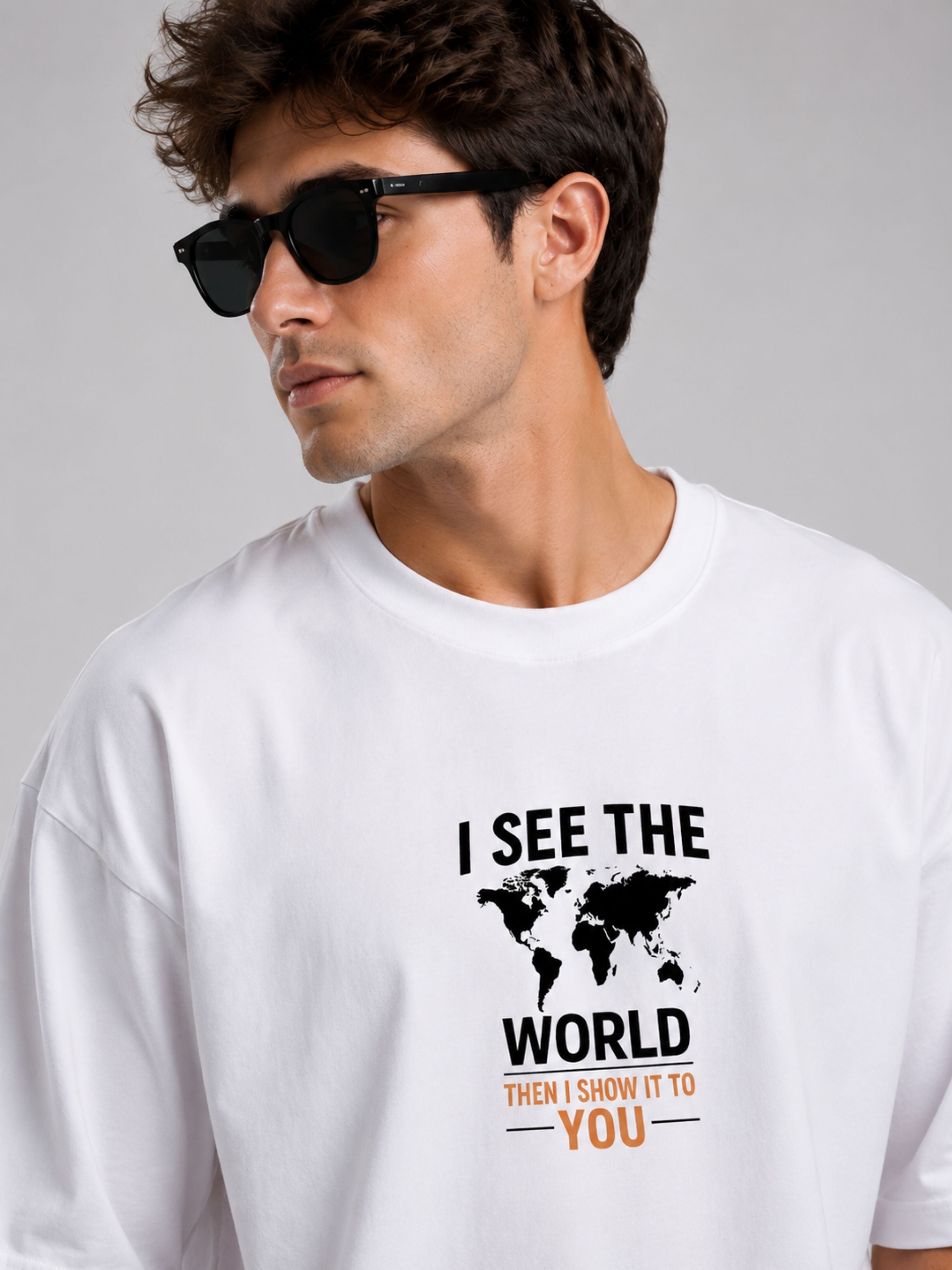 Journalists | I See The World. Then I Show It To You | Oversized Tshirt For Men