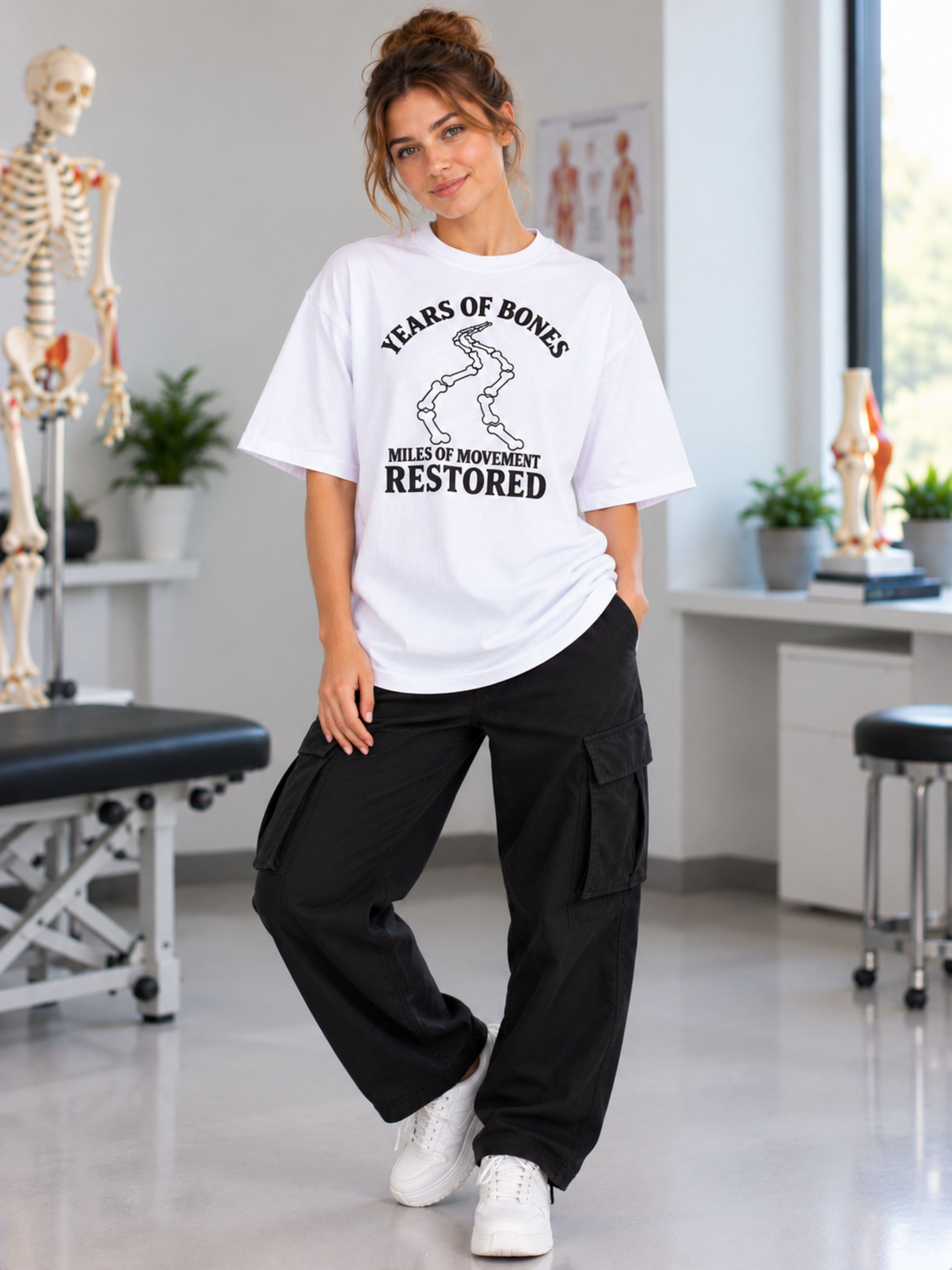 Orthopedician | Years of Bones, Miles of Movement Restored. | Oversized fit Tshirt