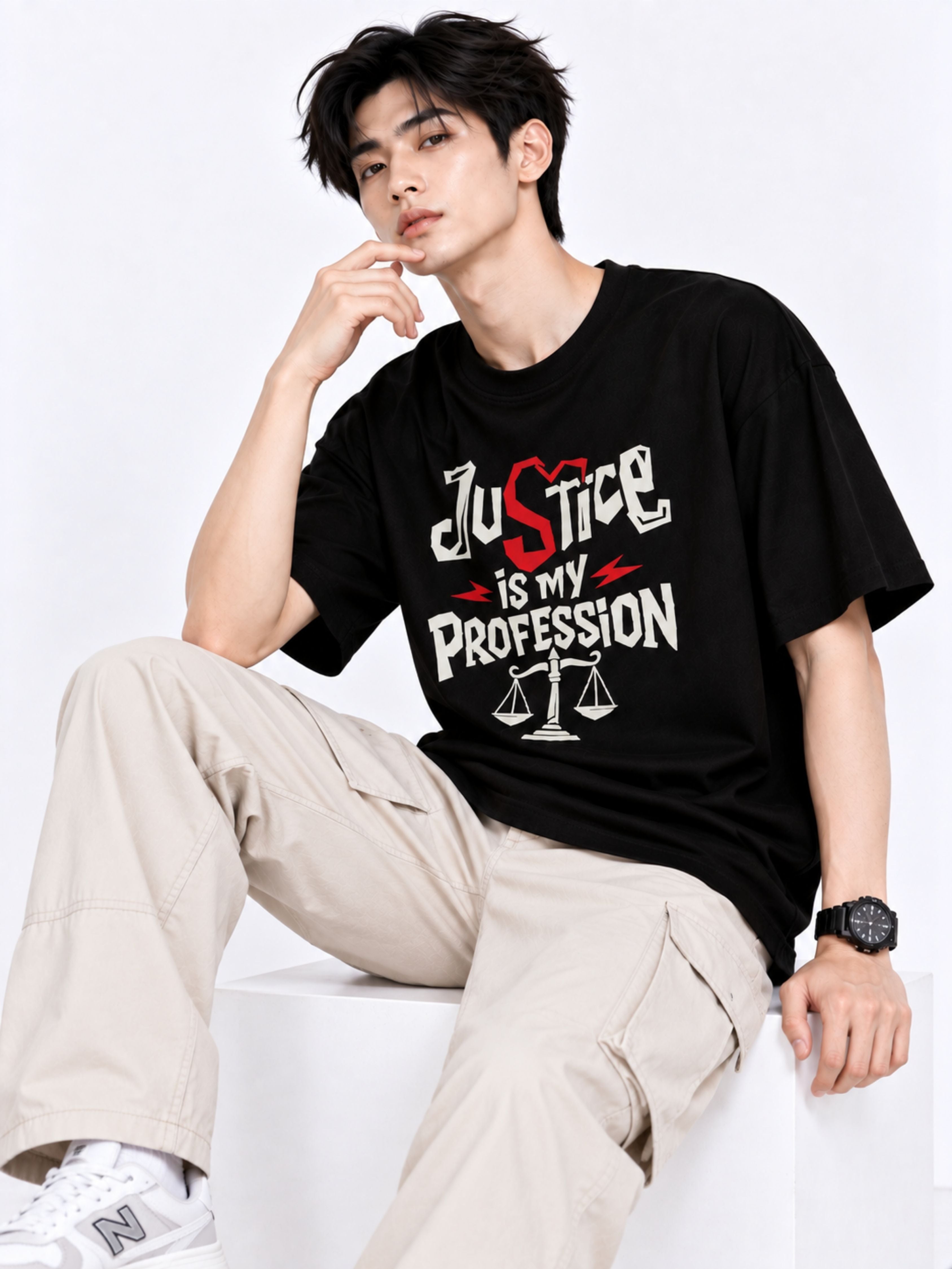 Lawyer | Justice Is My Profession | Oversized Designer T-Shirt For Men