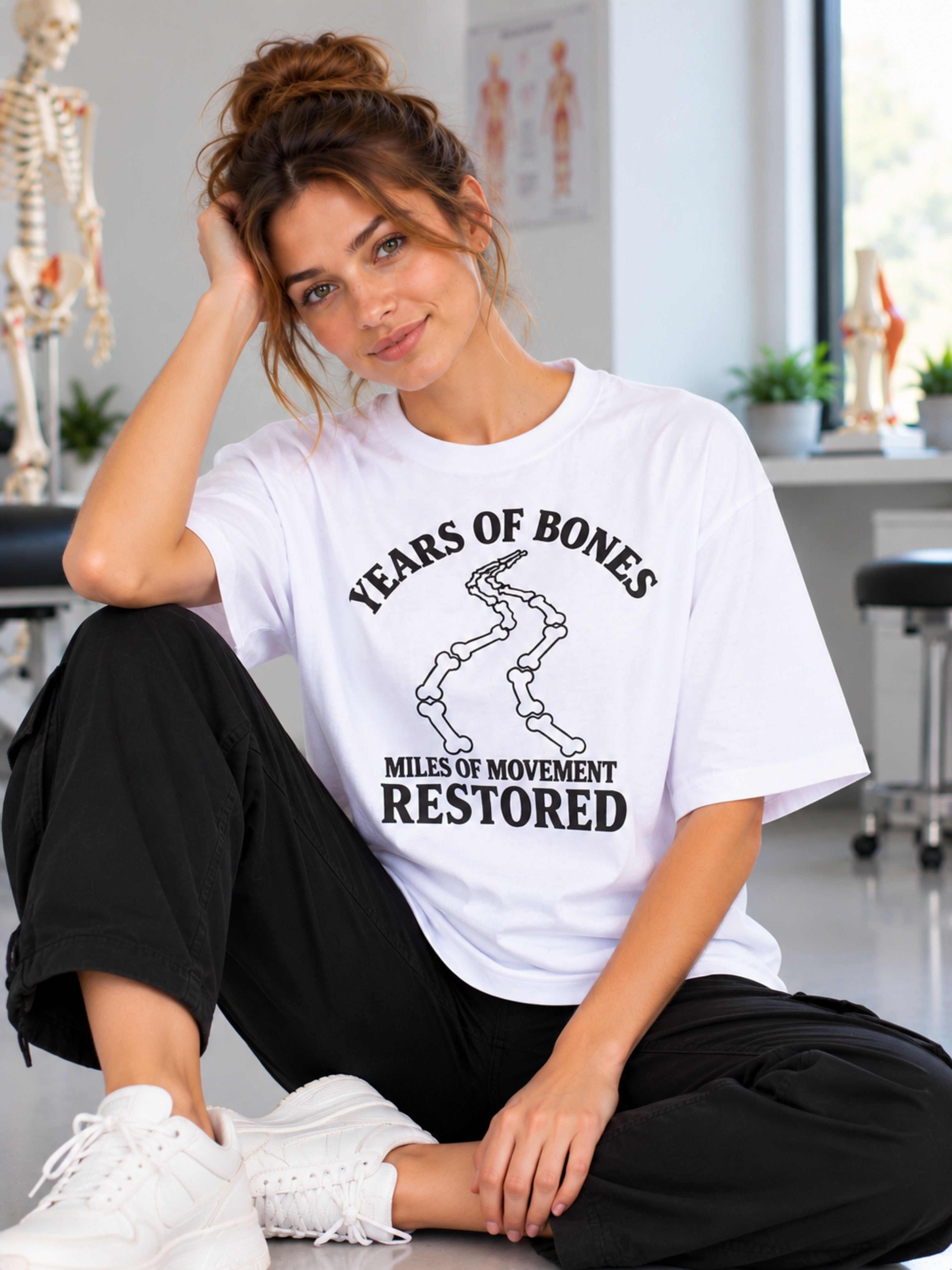 Orthopedician | Years of Bones, Miles of Movement Restored. | Oversized fit Tshirt