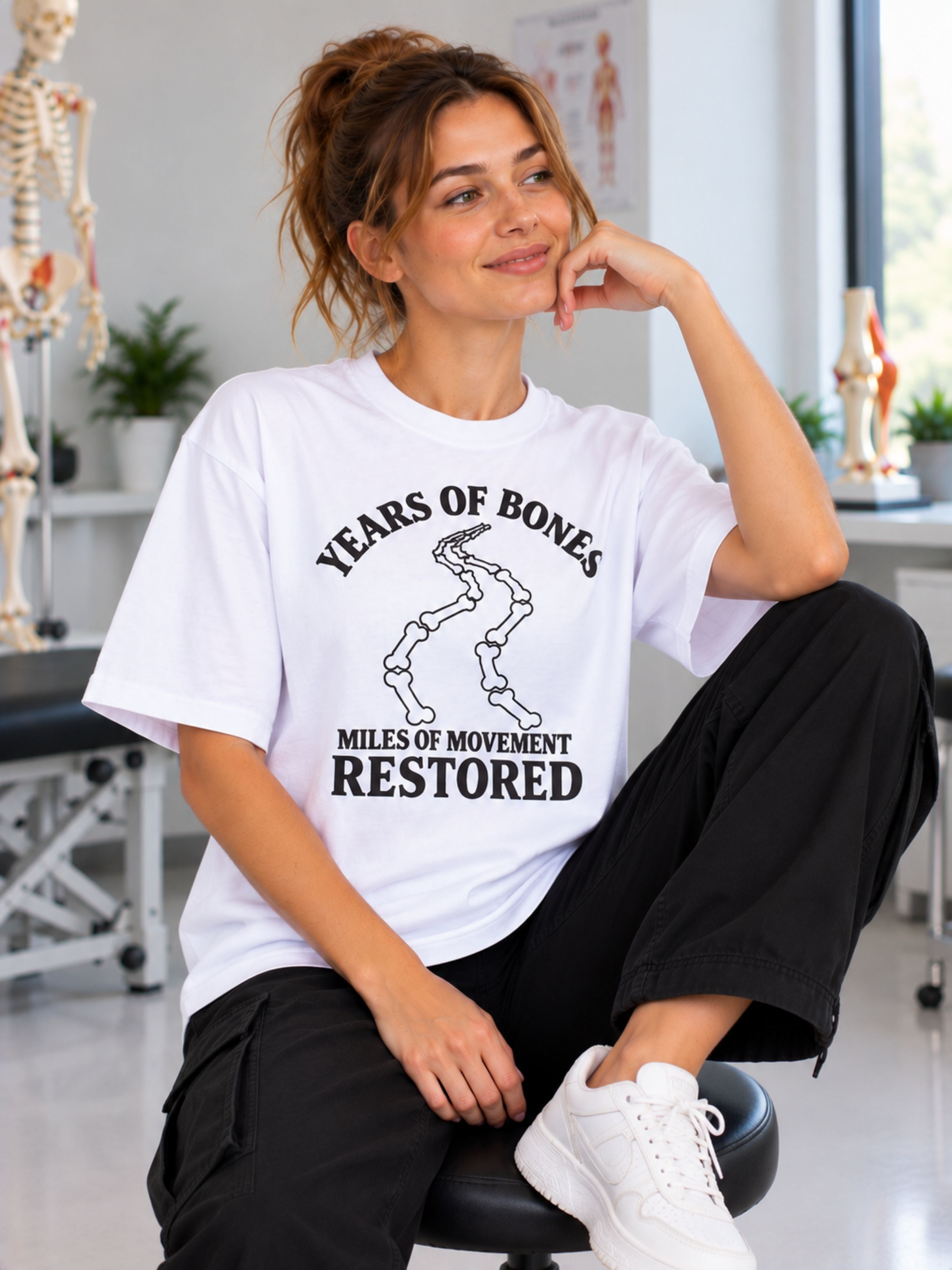 Orthopedician | Years of Bones, Miles of Movement Restored. | Oversized fit Tshirt