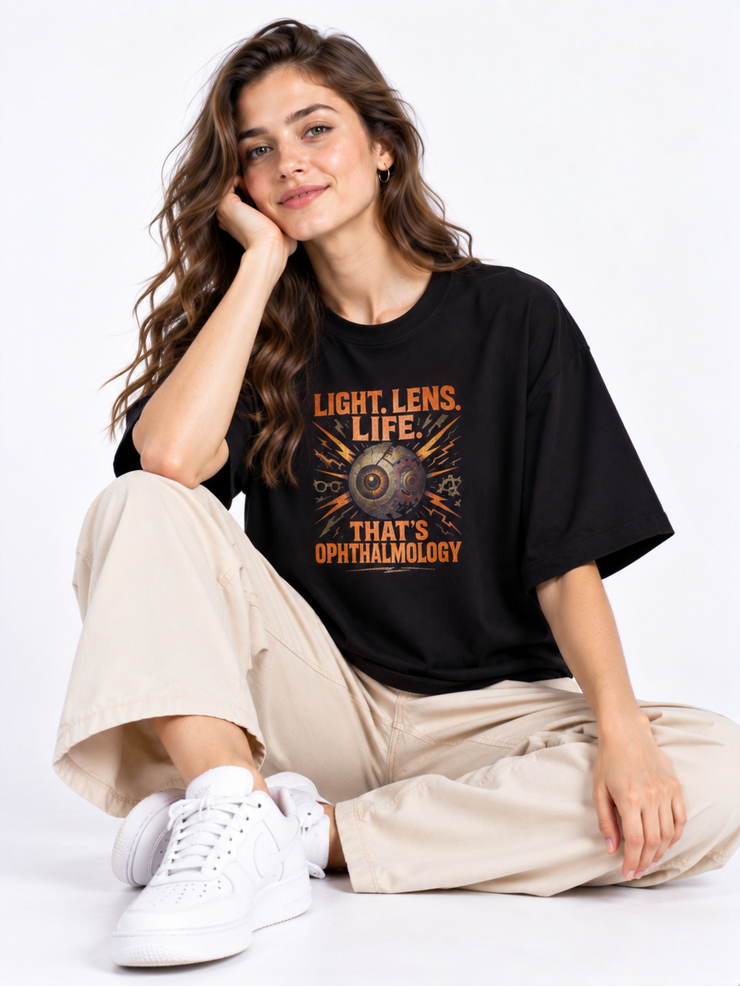 Opthalmologist | Light. Lens. Life. That's Ophthalmology | Oversized T-shirt For Women