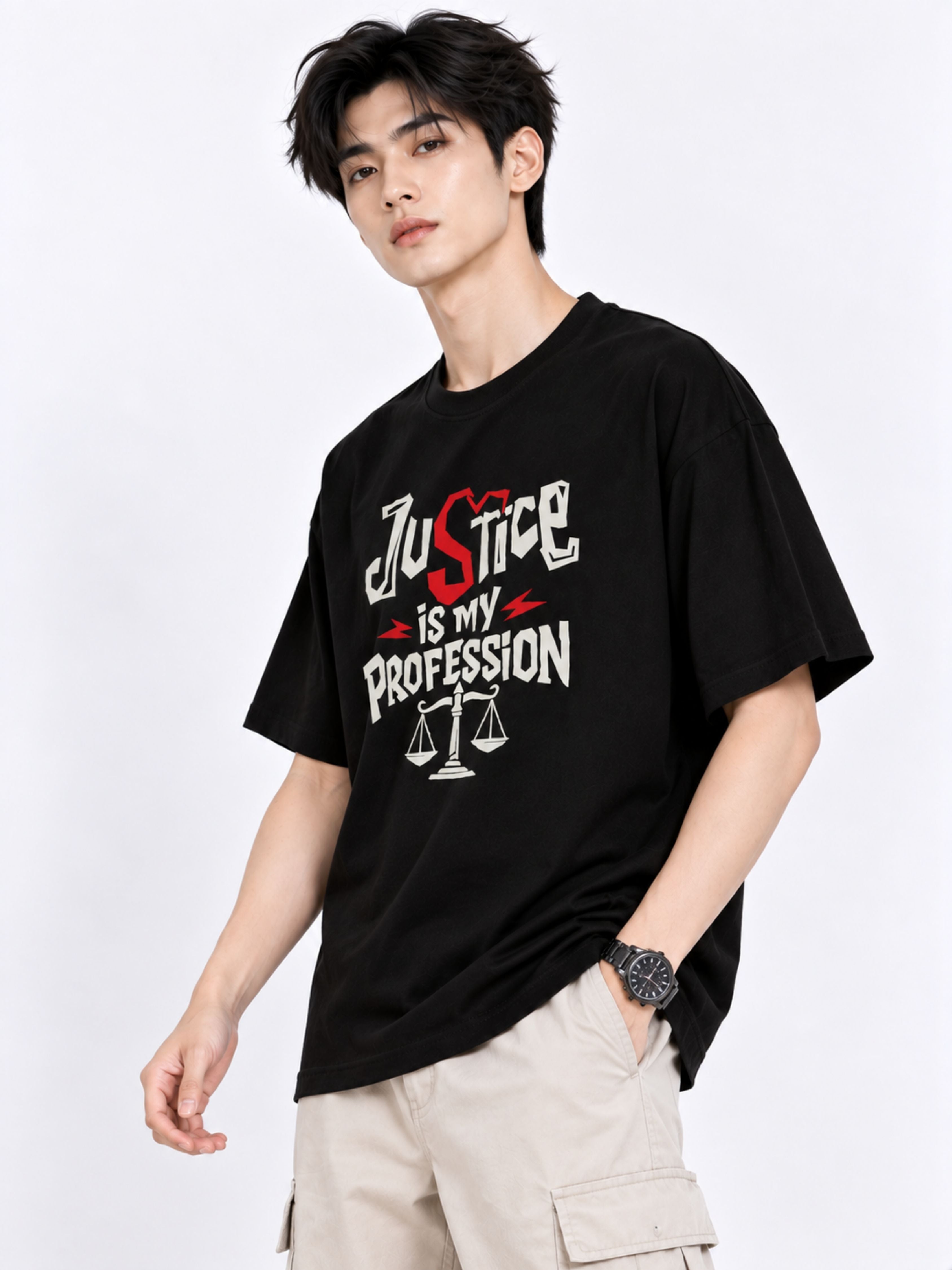 Lawyer | Justice Is My Profession | Oversized Designer T-Shirt For Men