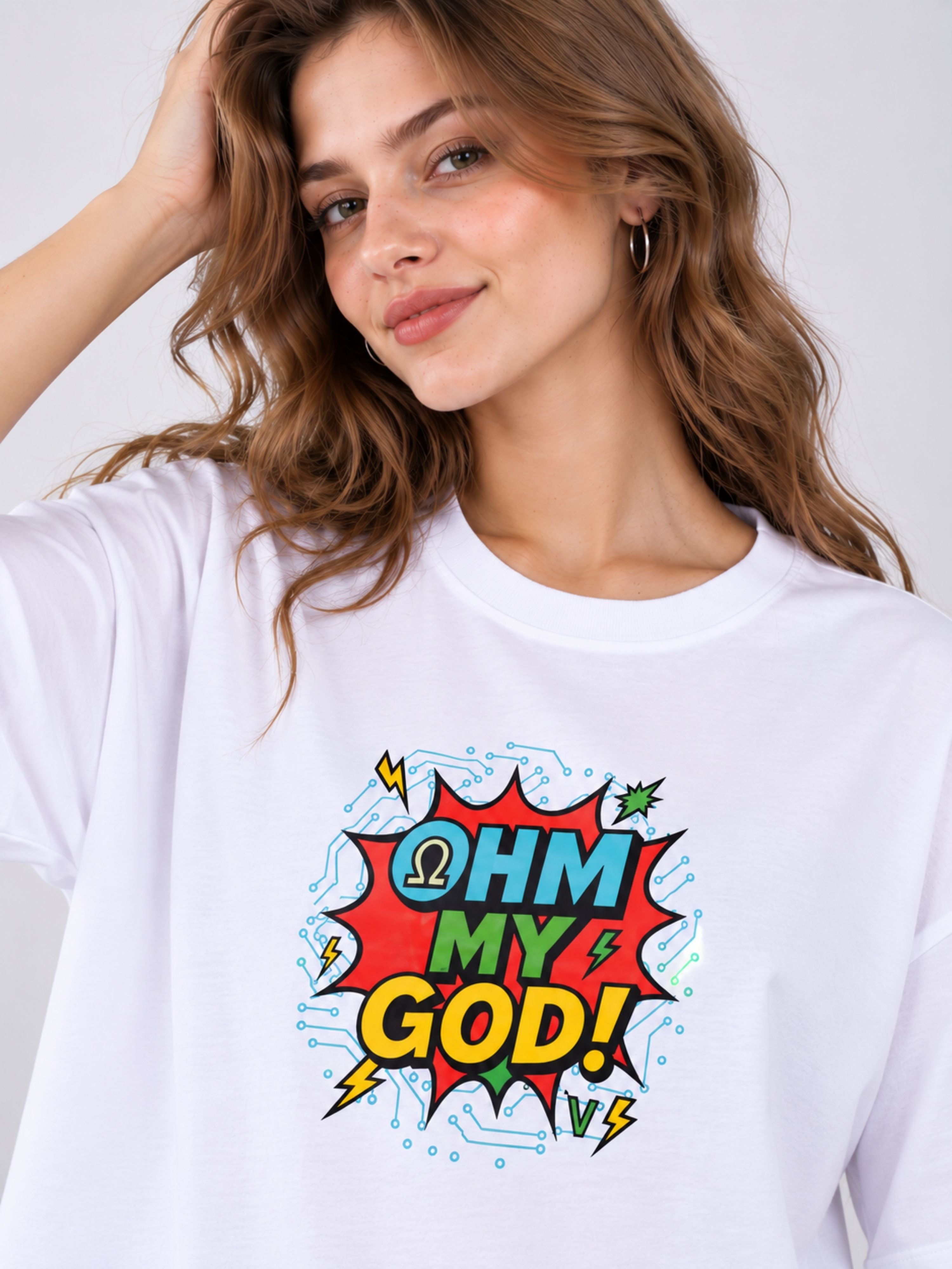 Electrical Engineer | Ohm My God | Oversized T-shirt For Women