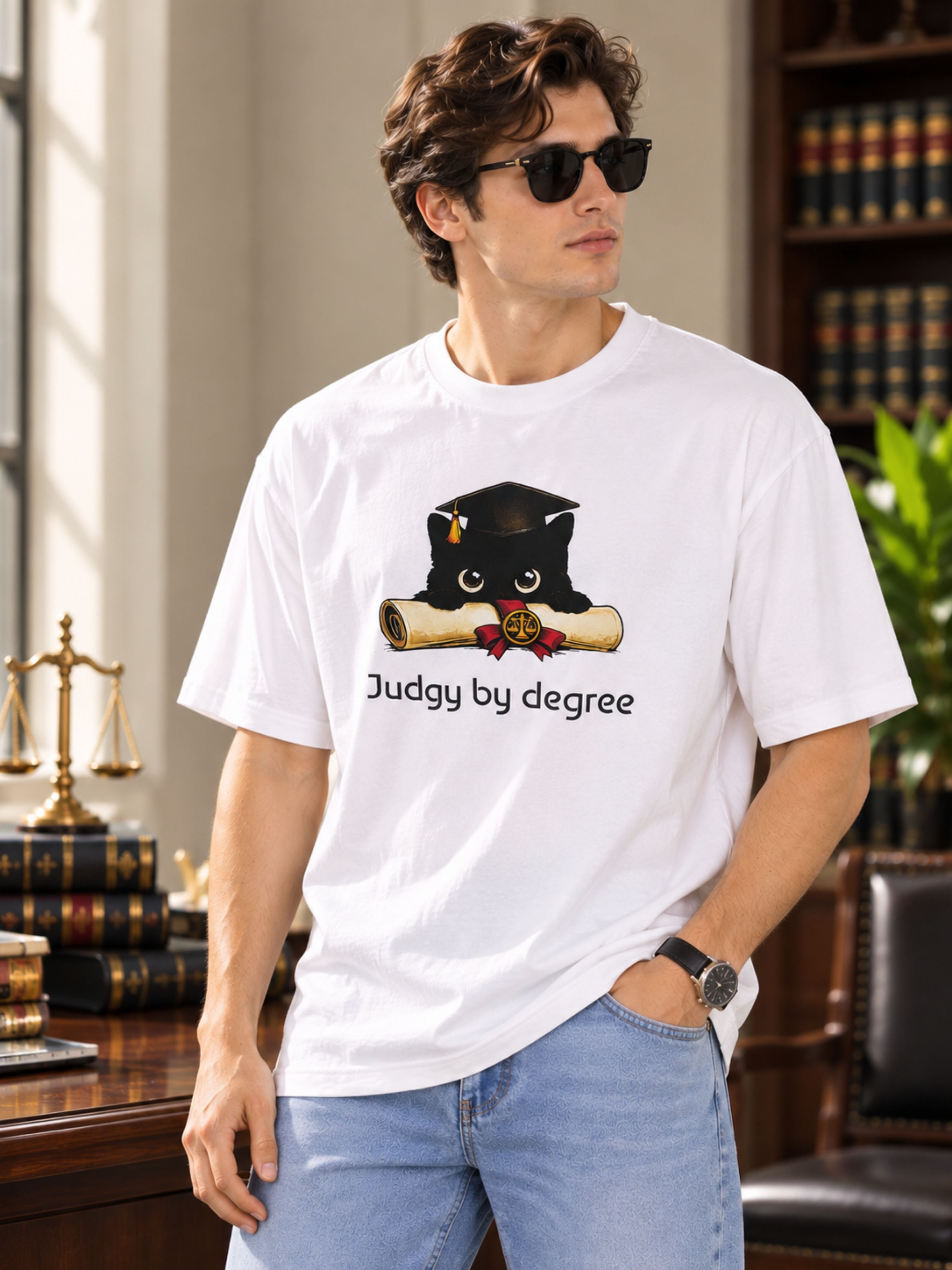 Lawyer | Judgy By Degree | Oversized Designer T-Shirt For Men