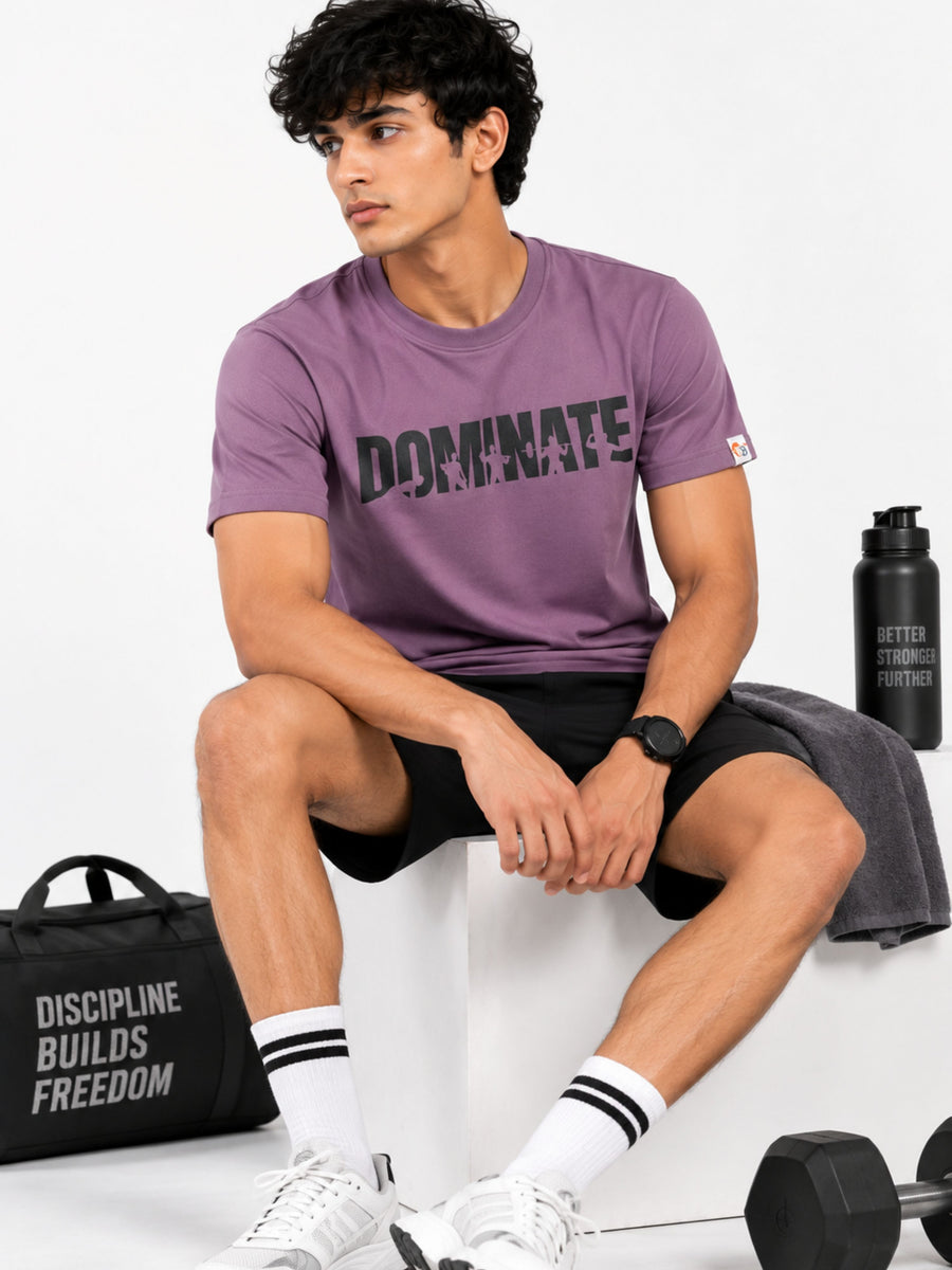 Athletes | Dominate | Regular Fit T-Shirt For Men