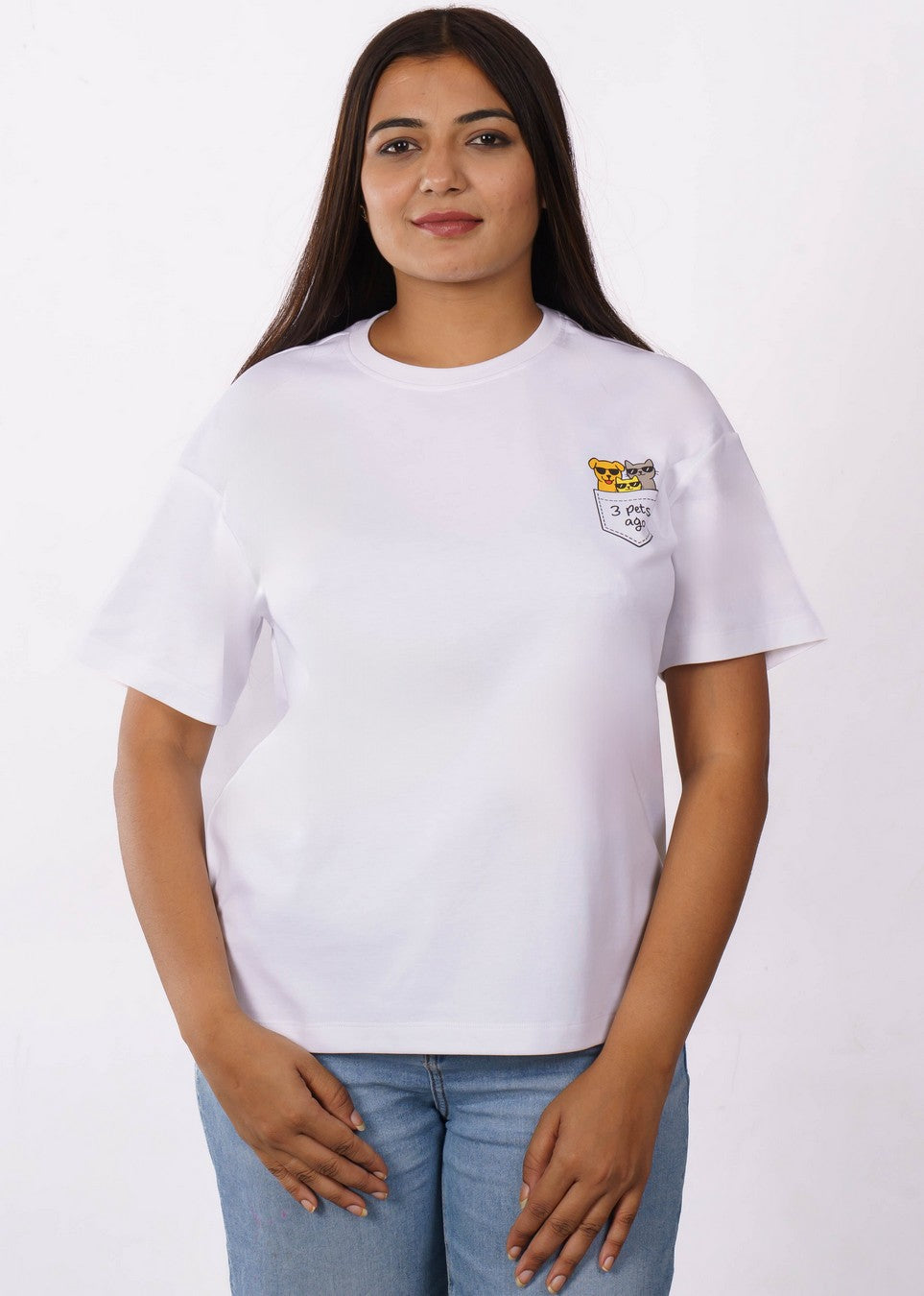 3 Pets Ago Pet Parent Oversized T-shirt For Women 2