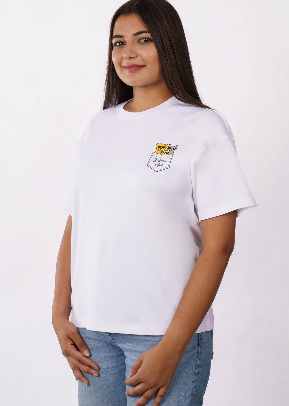 3 Pets Ago Pet Parent Oversized T-shirt For Women 3