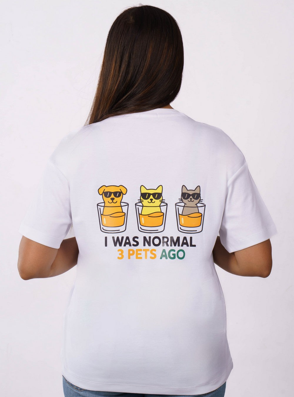 3 Pets Ago Pet Parent Oversized T-shirt For Women 5