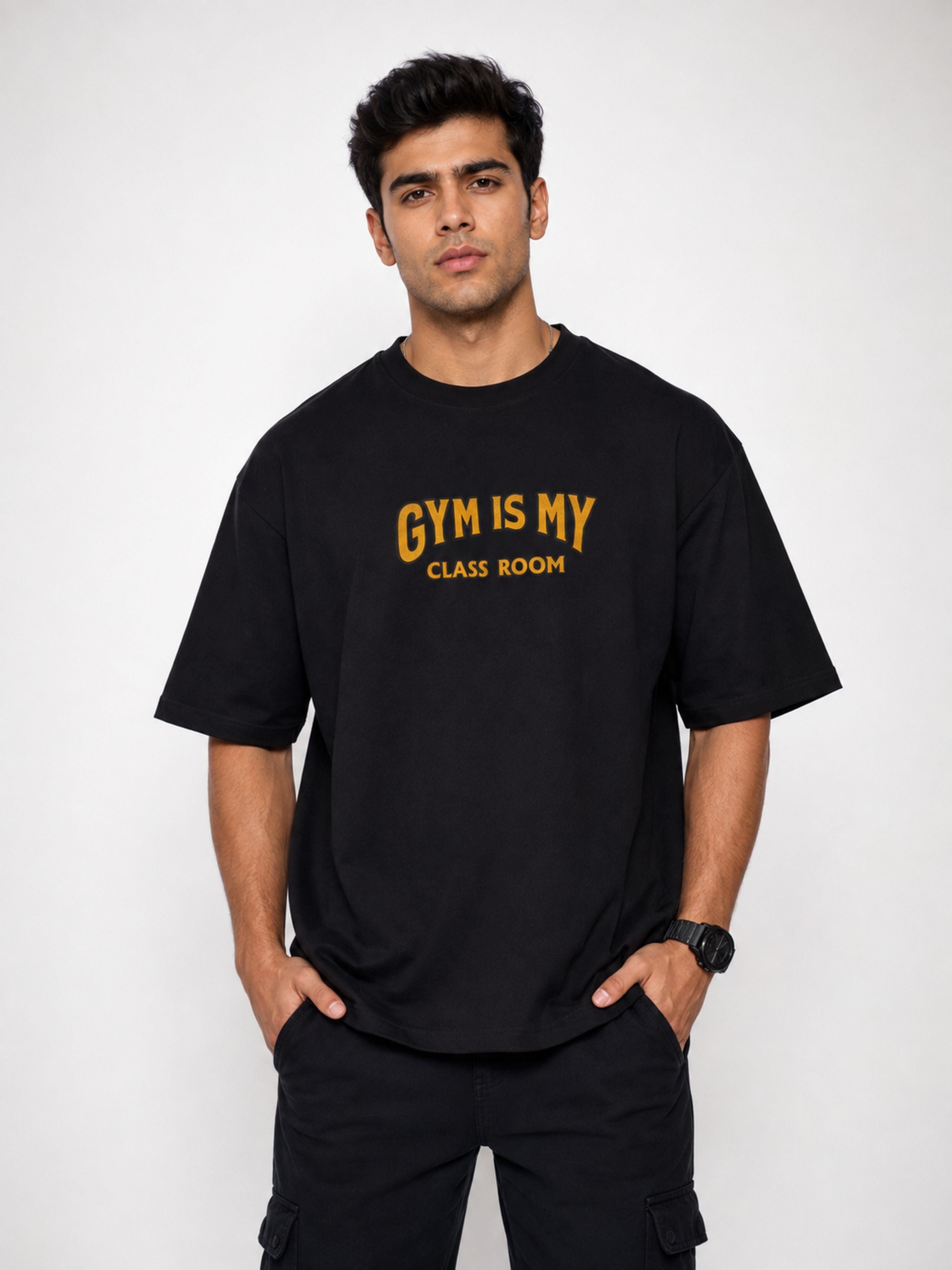 Fitness Trainers | Gym Is My Classroom. You're My Subject | Oversized Printed T shirts For Men