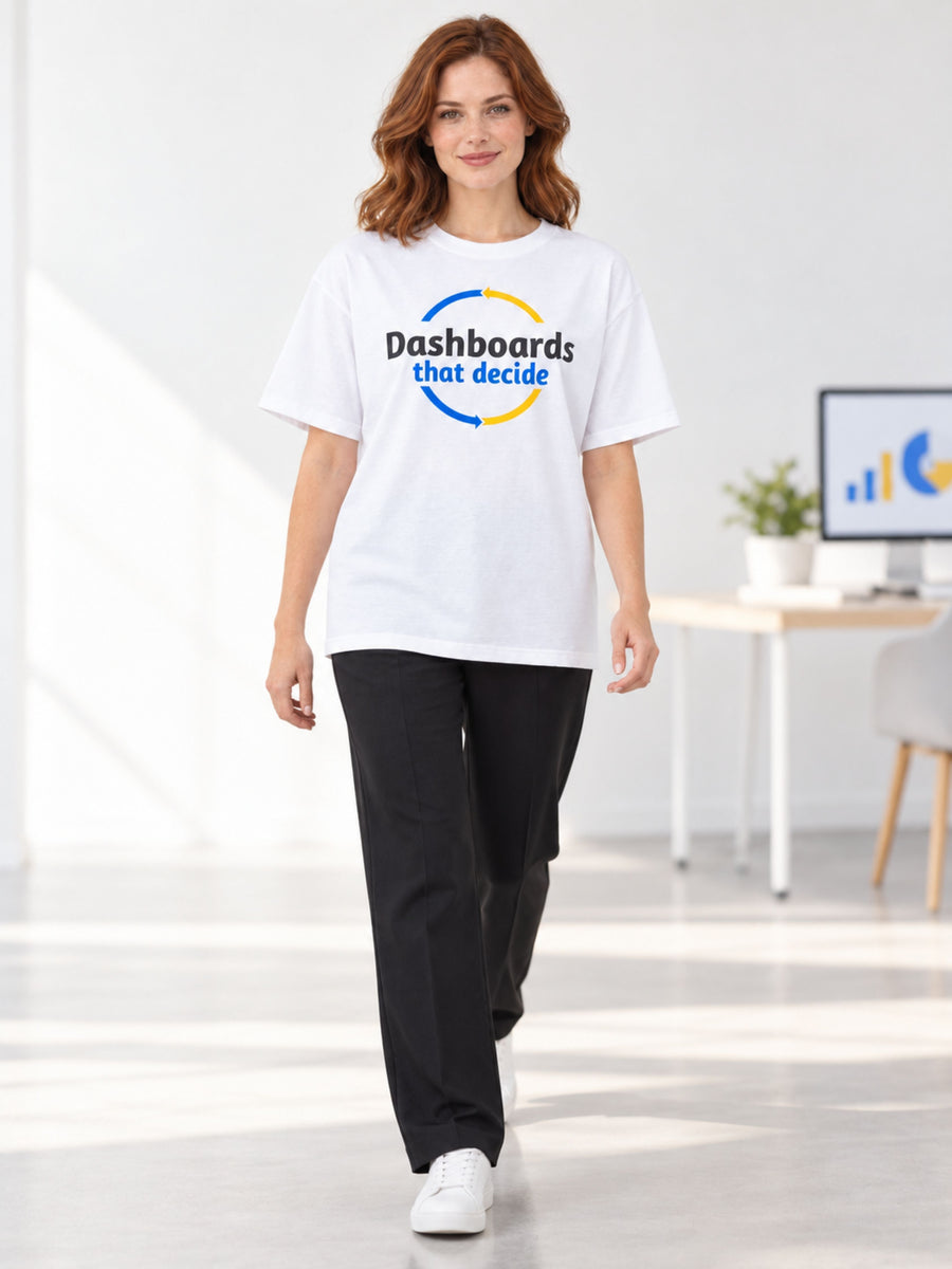 BI Developer | Dashboards That Decide | Oversized T-Shirt For Women