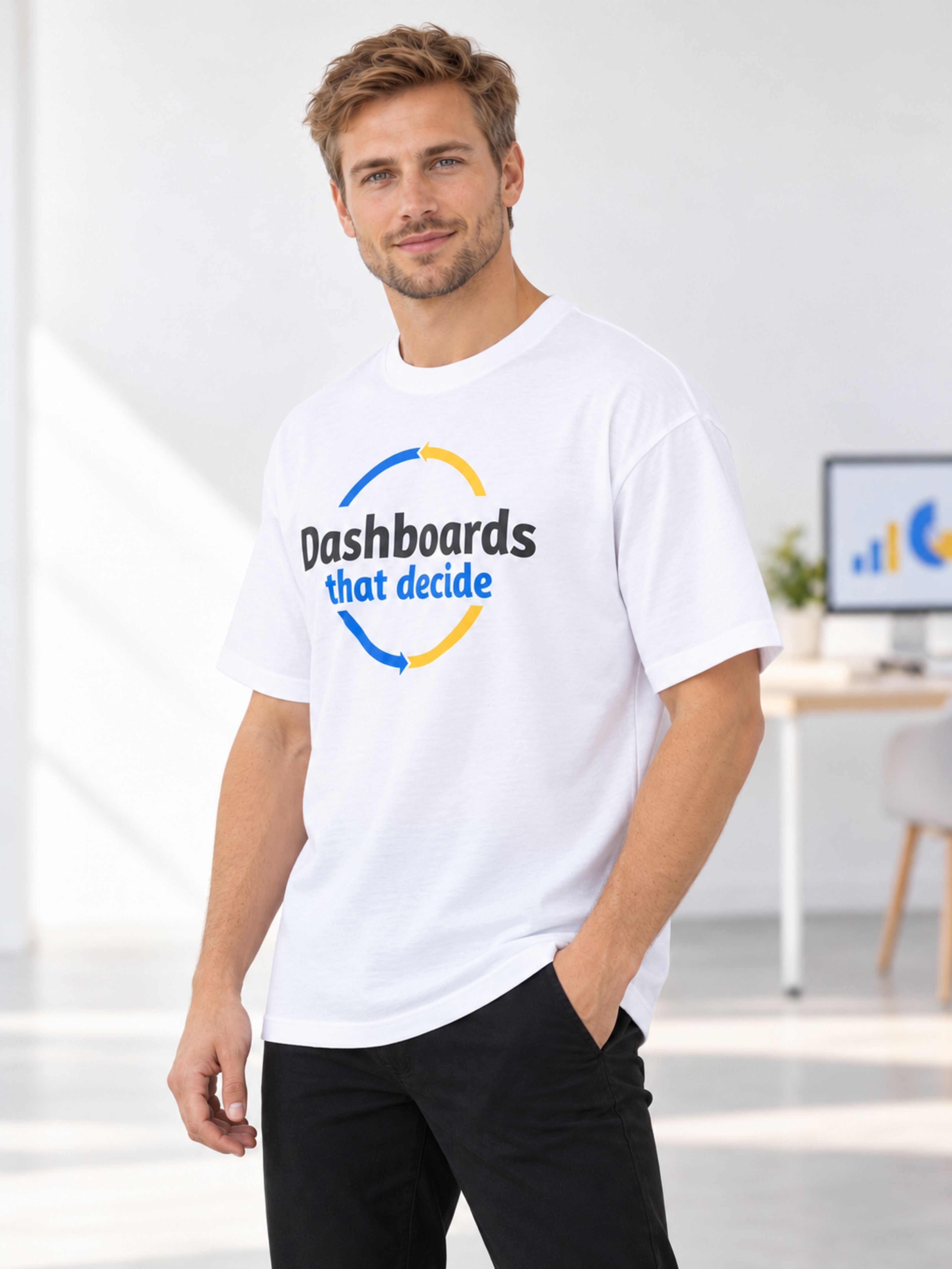 BI Developer | Dashboards That Decide | Oversized T-Shirt For Men
