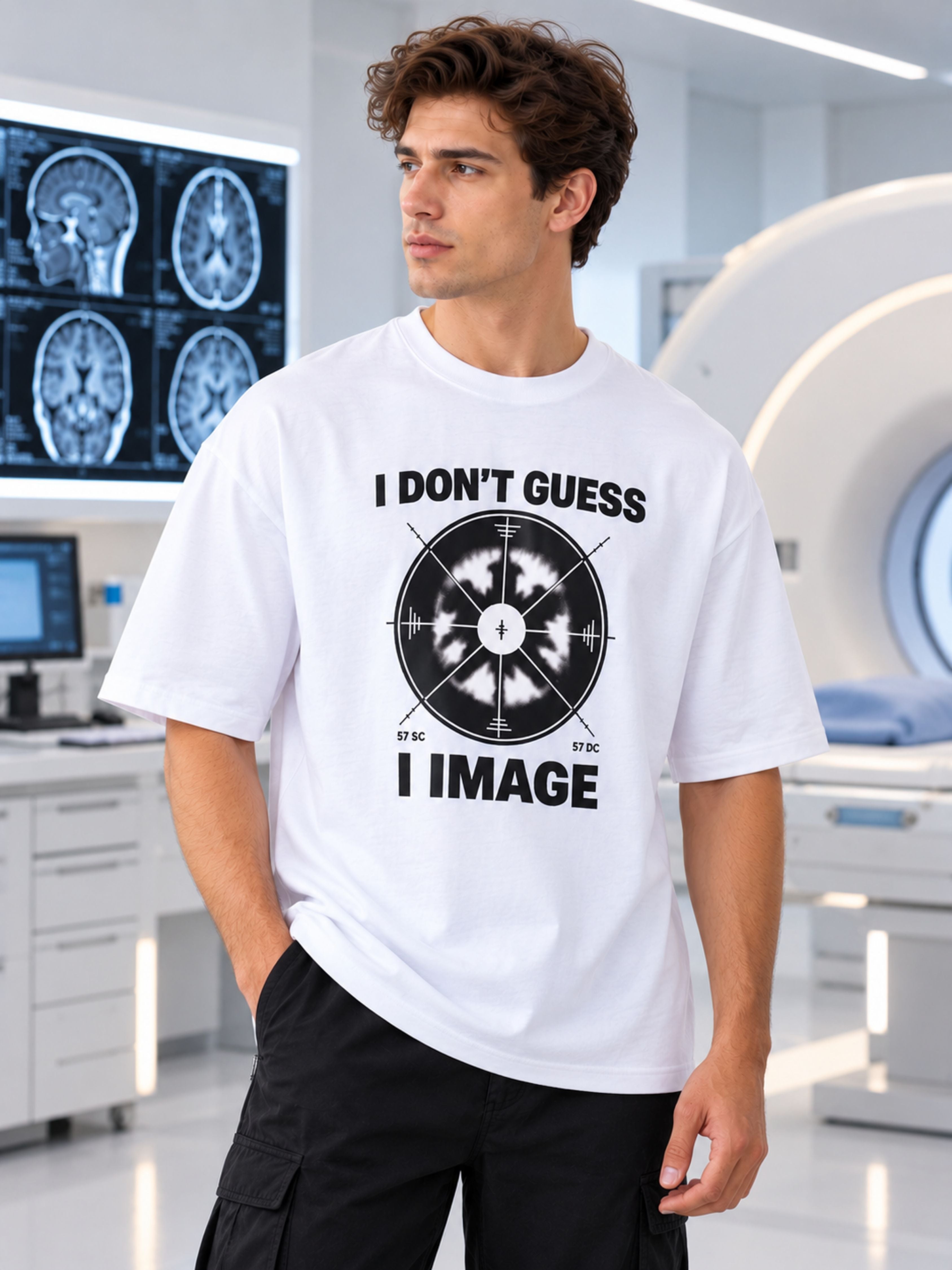 Radiologist | I Don't Guess - I Image | Oversized Printed T Shirts For Men