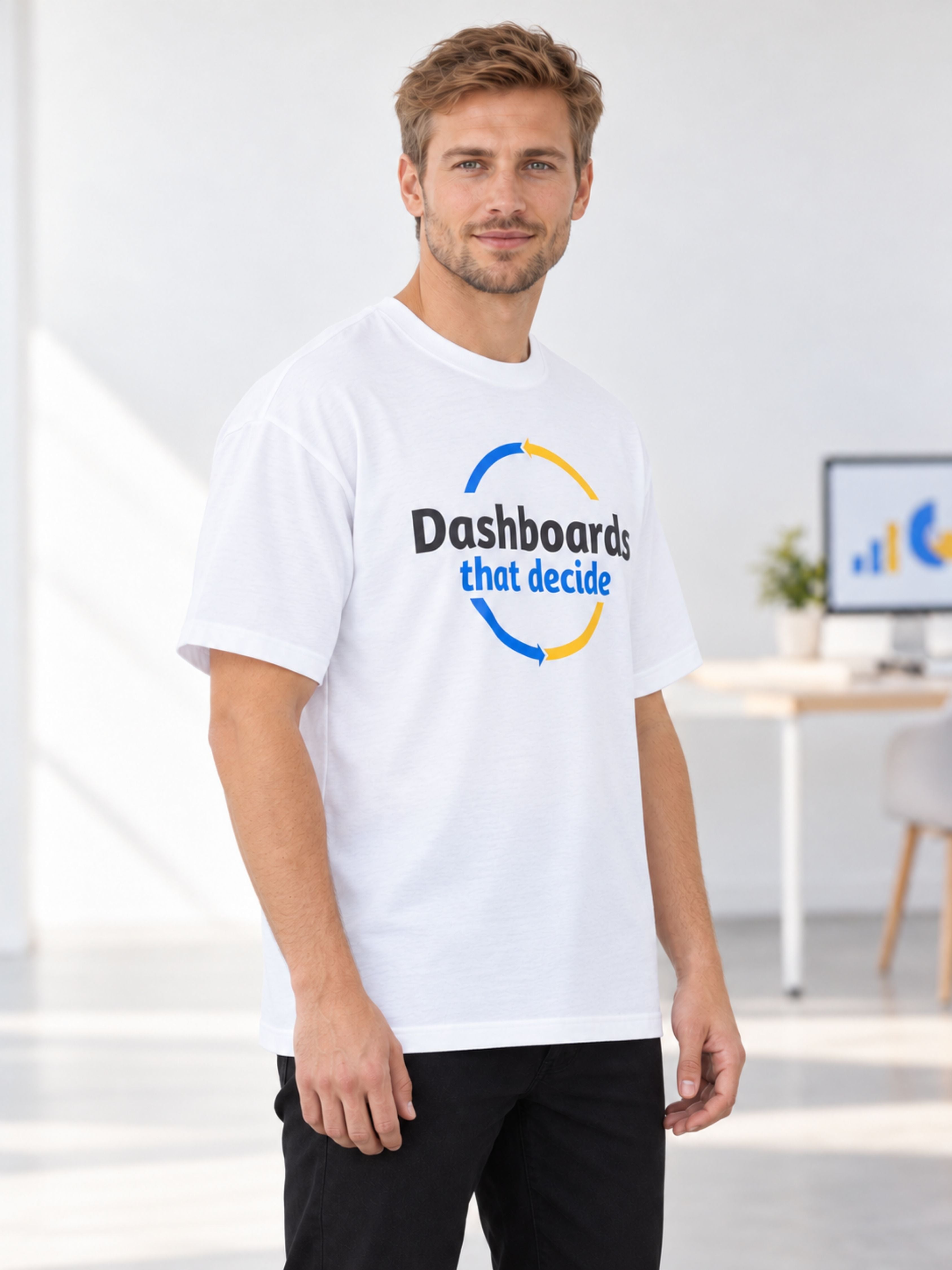 BI Developer | Dashboards That Decide | Oversized T-Shirt For Men
