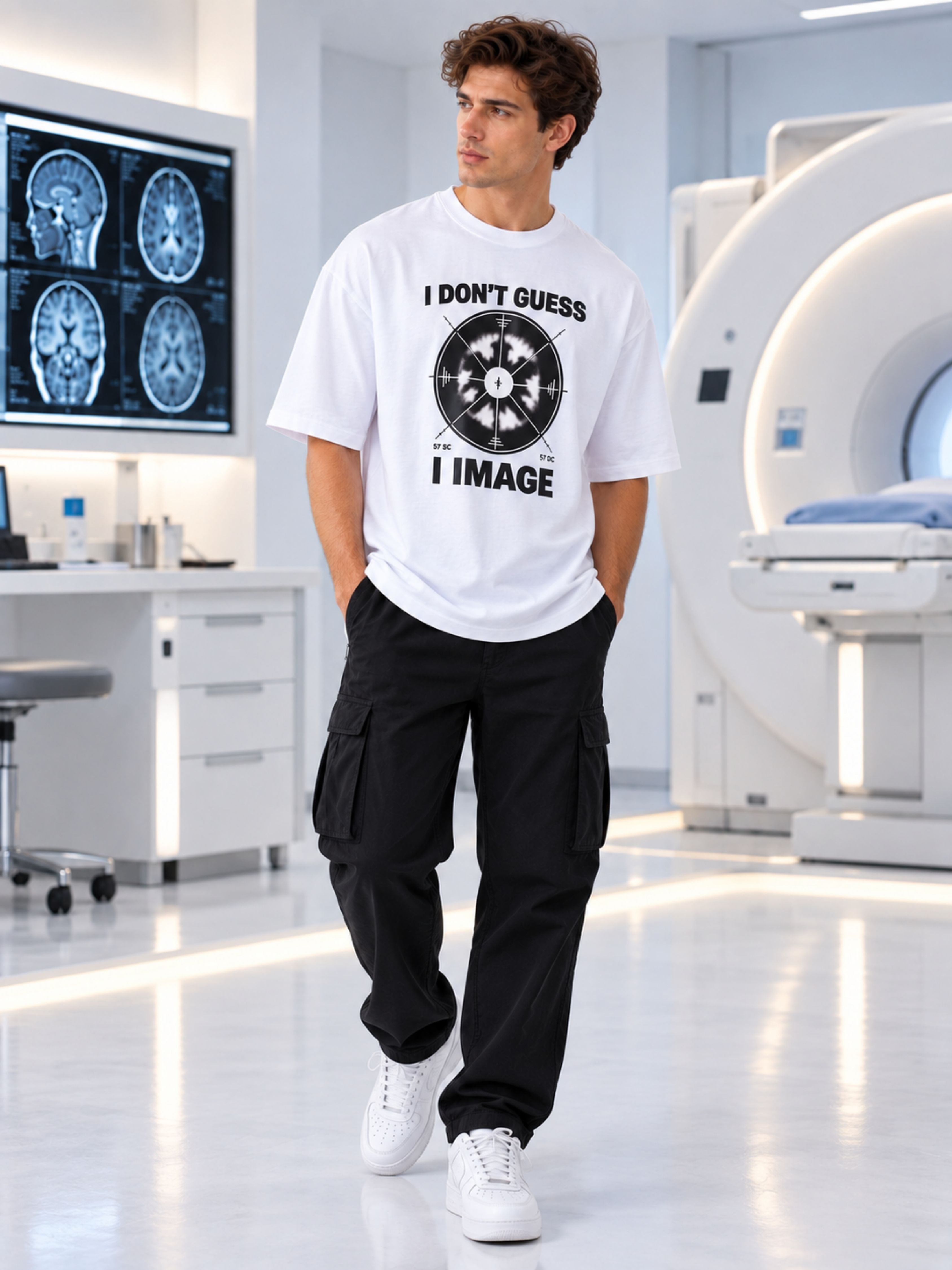 Radiologist | I Don't Guess - I Image | Oversized Printed T Shirts For Men