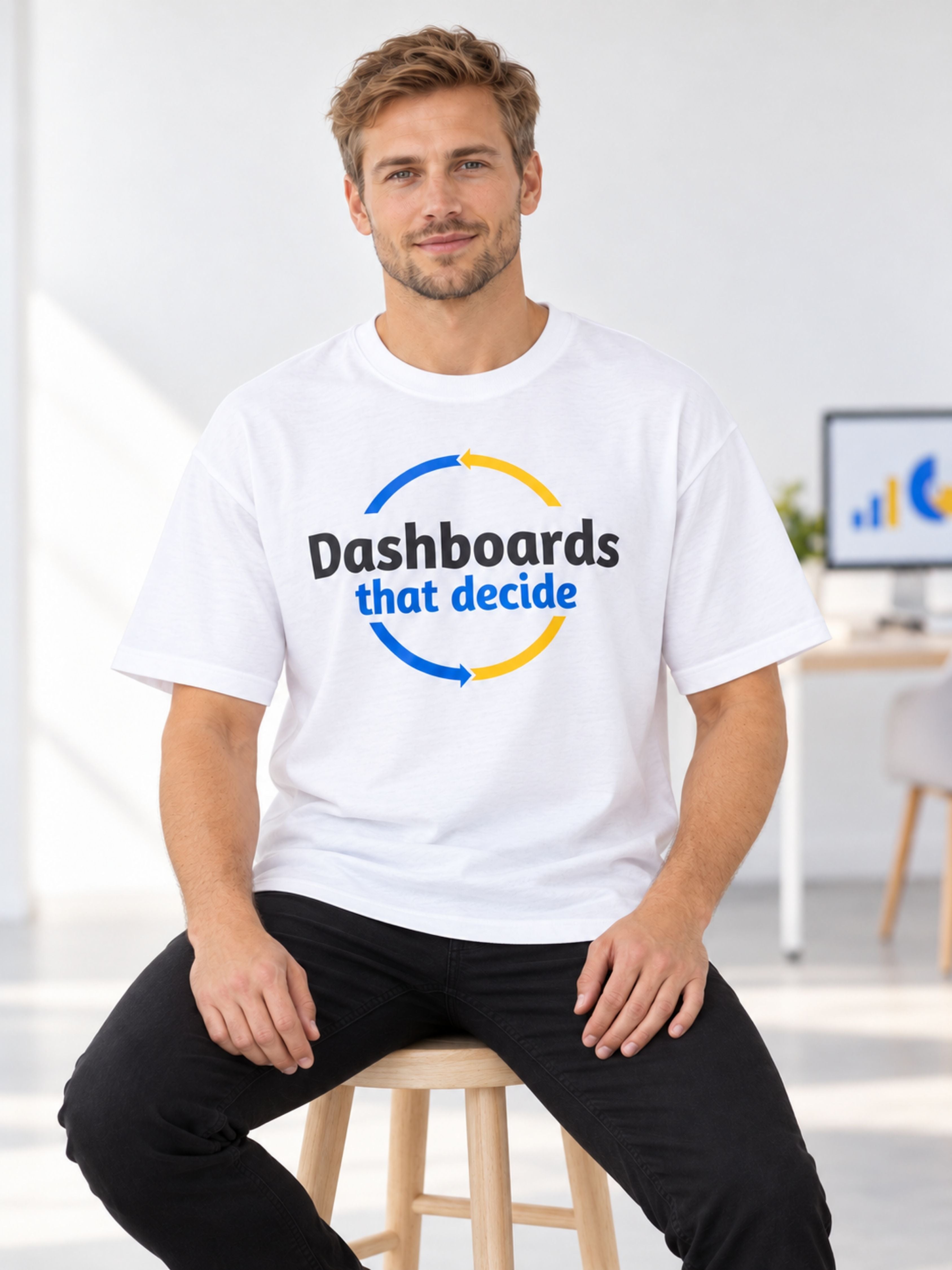 BI Developer | Dashboards That Decide | Oversized T-Shirt For Men