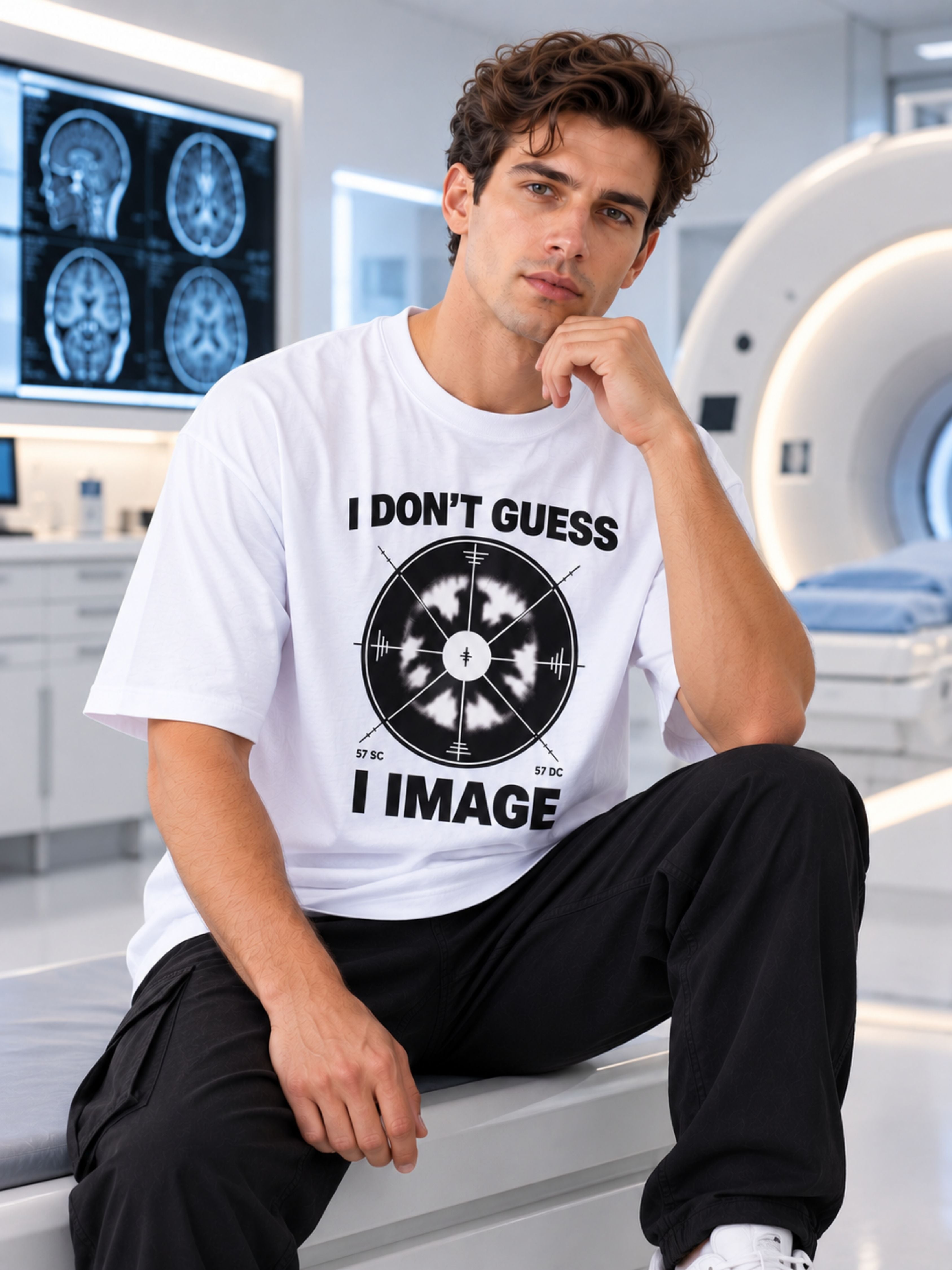 Radiologist | I Don't Guess - I Image | Oversized Printed T Shirts For Men