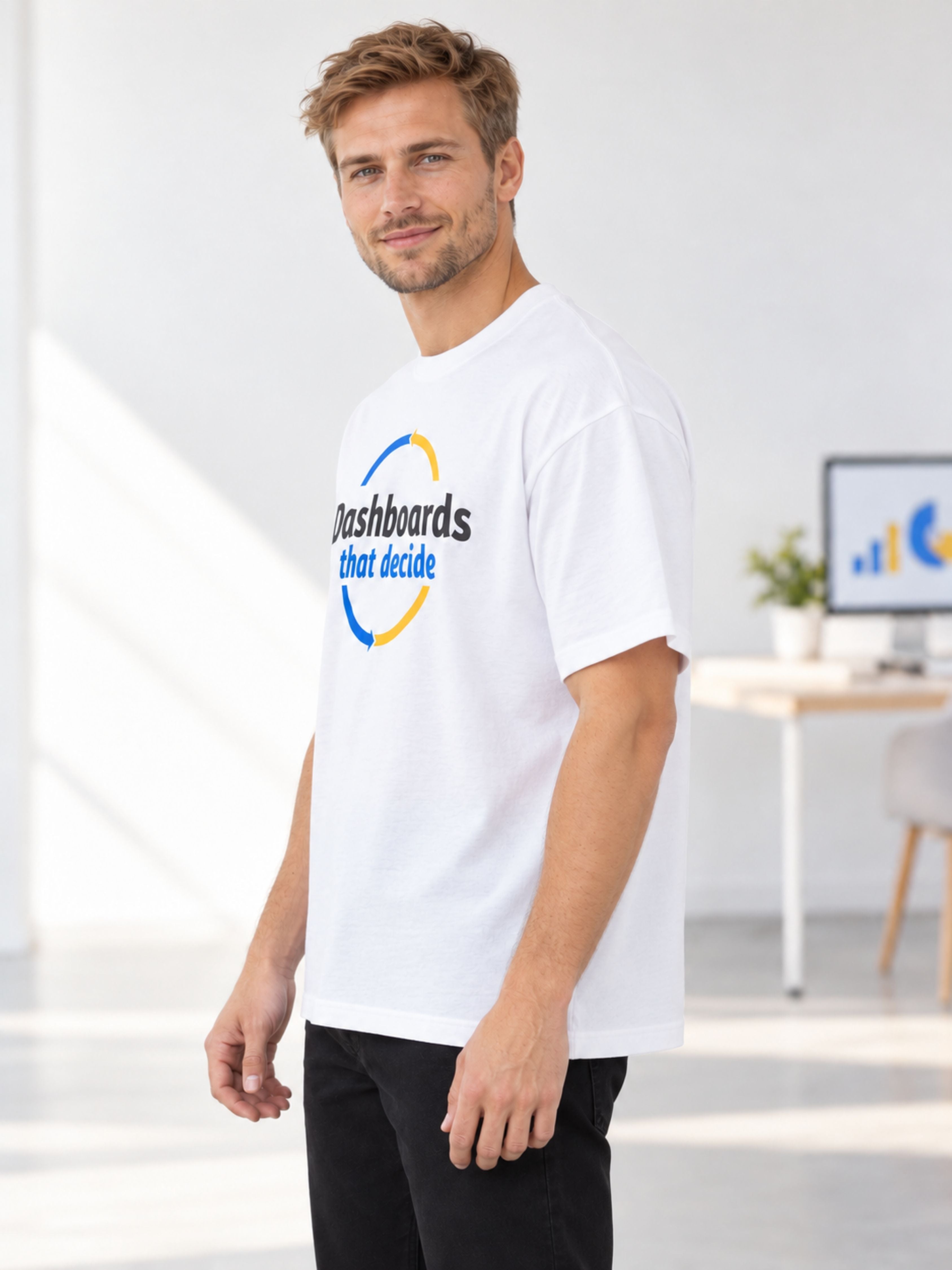 BI Developer | Dashboards That Decide | Oversized T-Shirt For Men