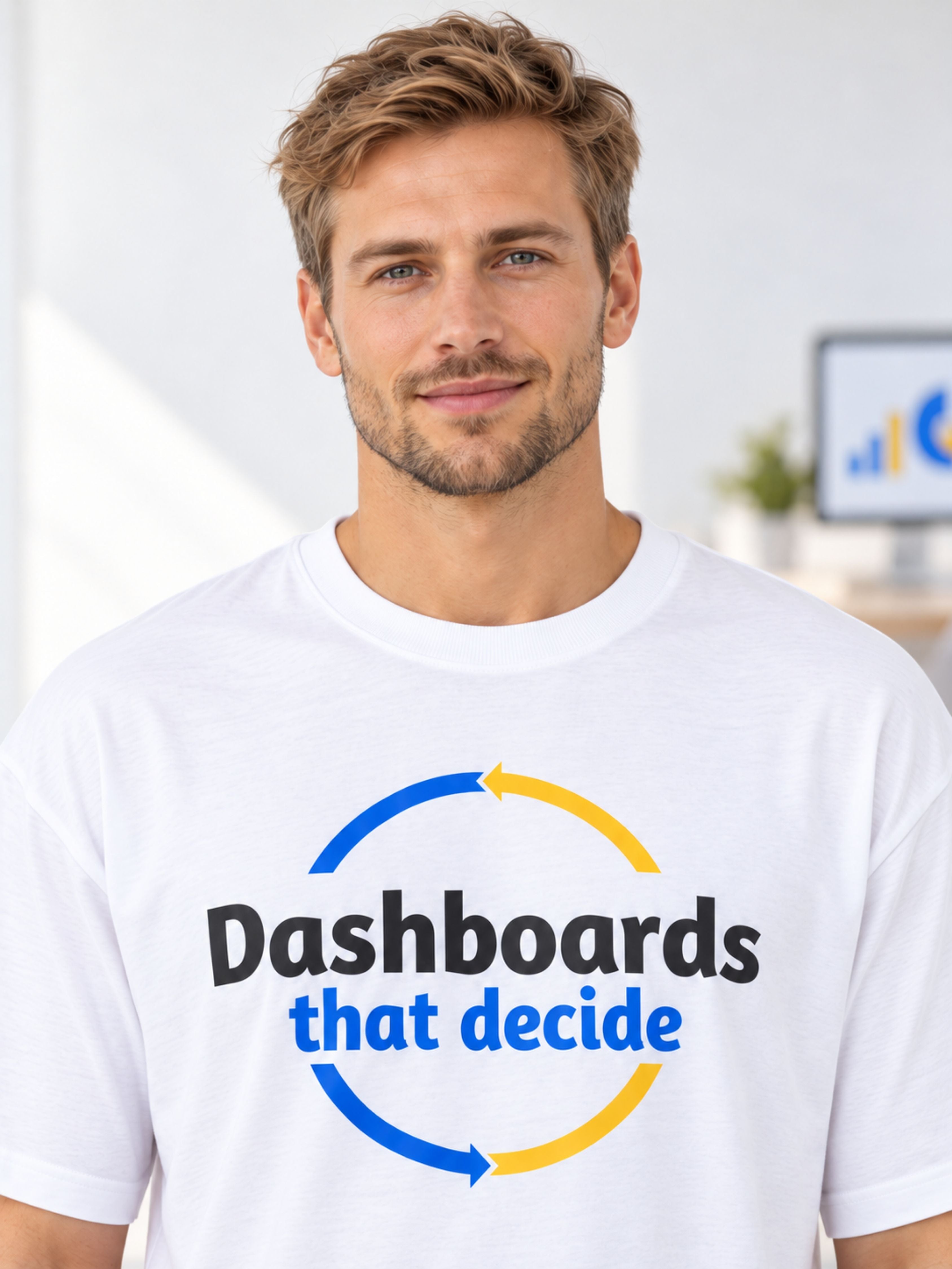 BI Developer | Dashboards That Decide | Oversized T-Shirt For Men