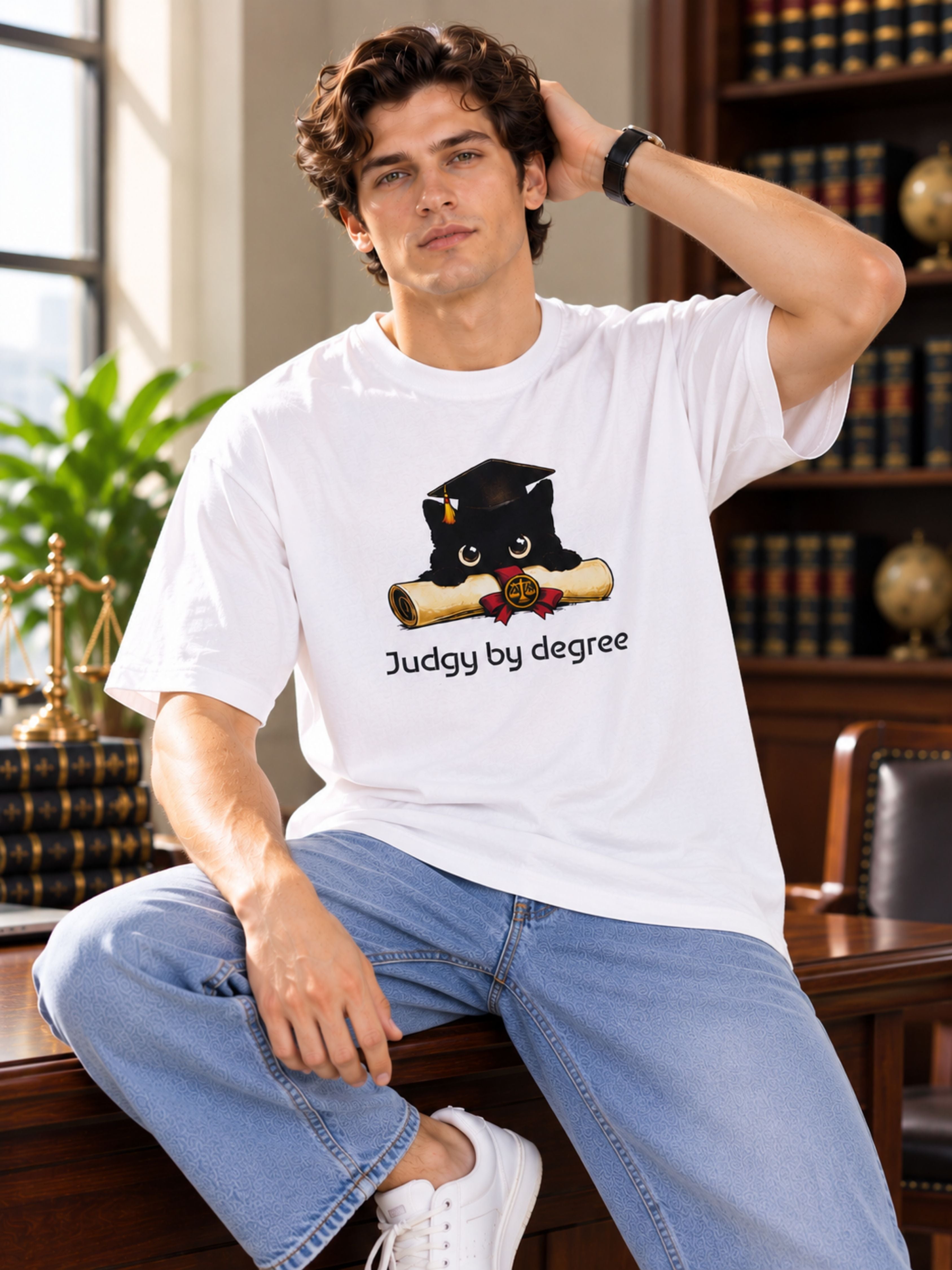 Lawyer | Judgy By Degree | Oversized Designer T-Shirt For Men