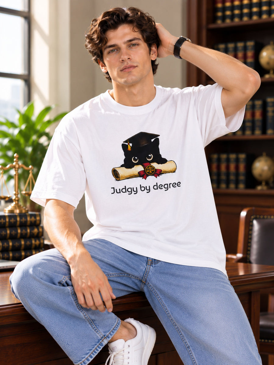 Lawyer | Judgy By Degree | Oversized Designer T-Shirt For Men