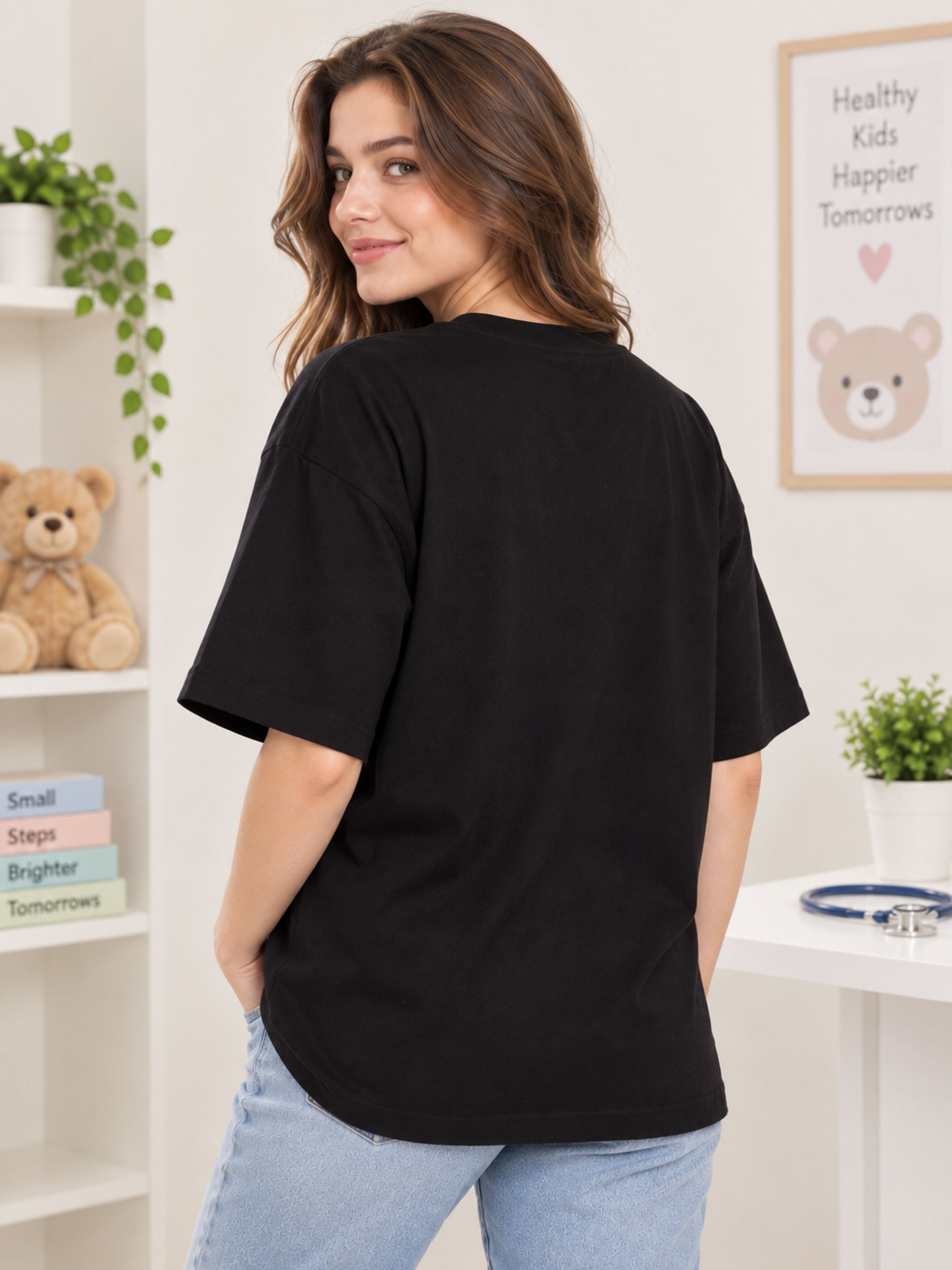 Paediatrician | Cuteness Is My Specialization | Oversized Quote T-shirt For Women
