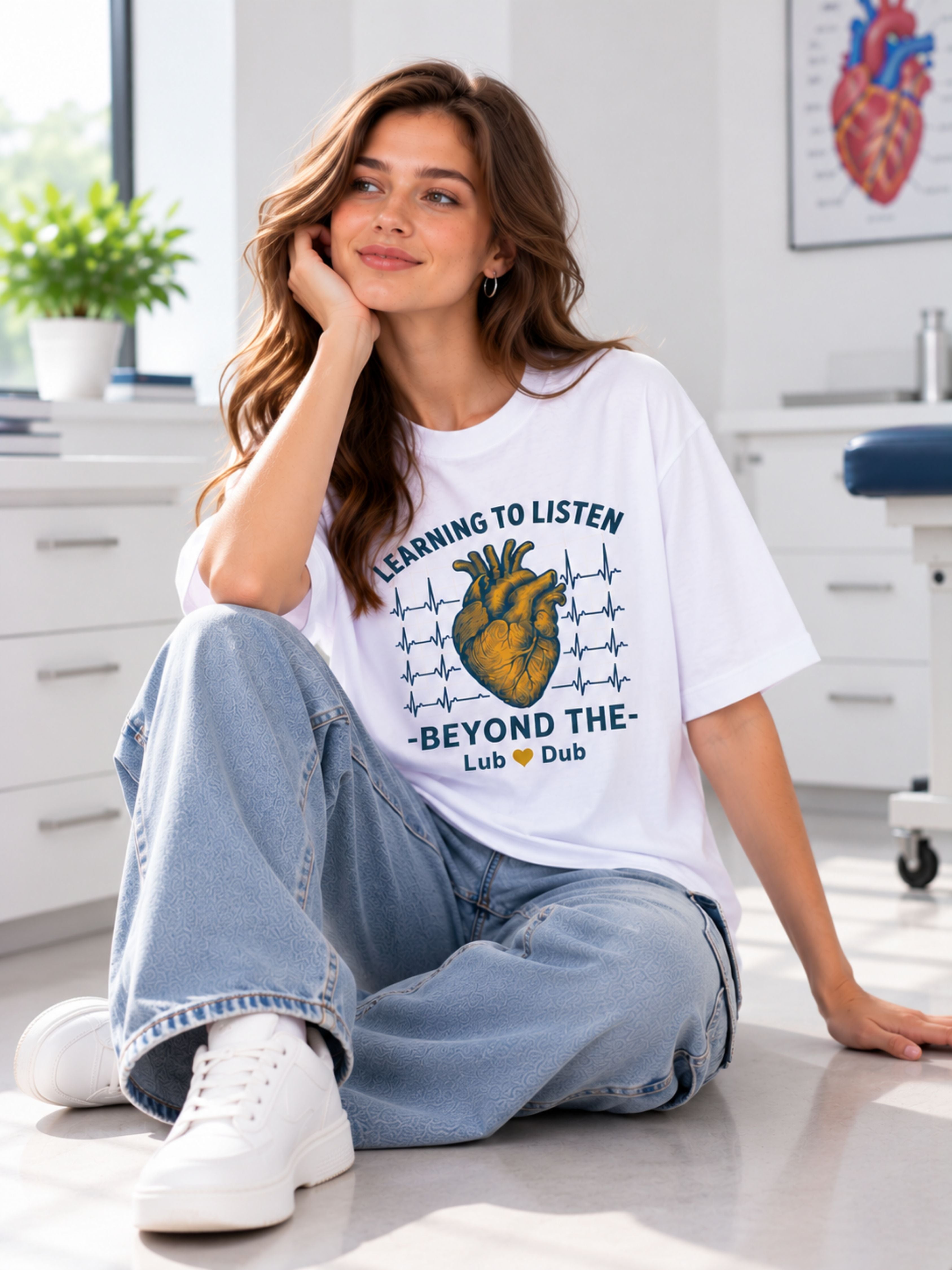 Cardiologist | Learning To Listen Beyond The Lub-Dub | Oversized Tshirt For Women