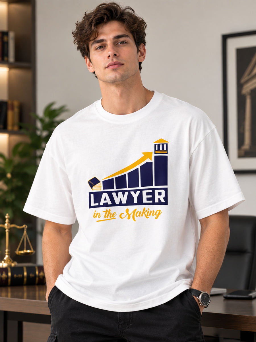 Lawyer | Lawyer In The Making | Oversized Quirky T-Shirt For Men
