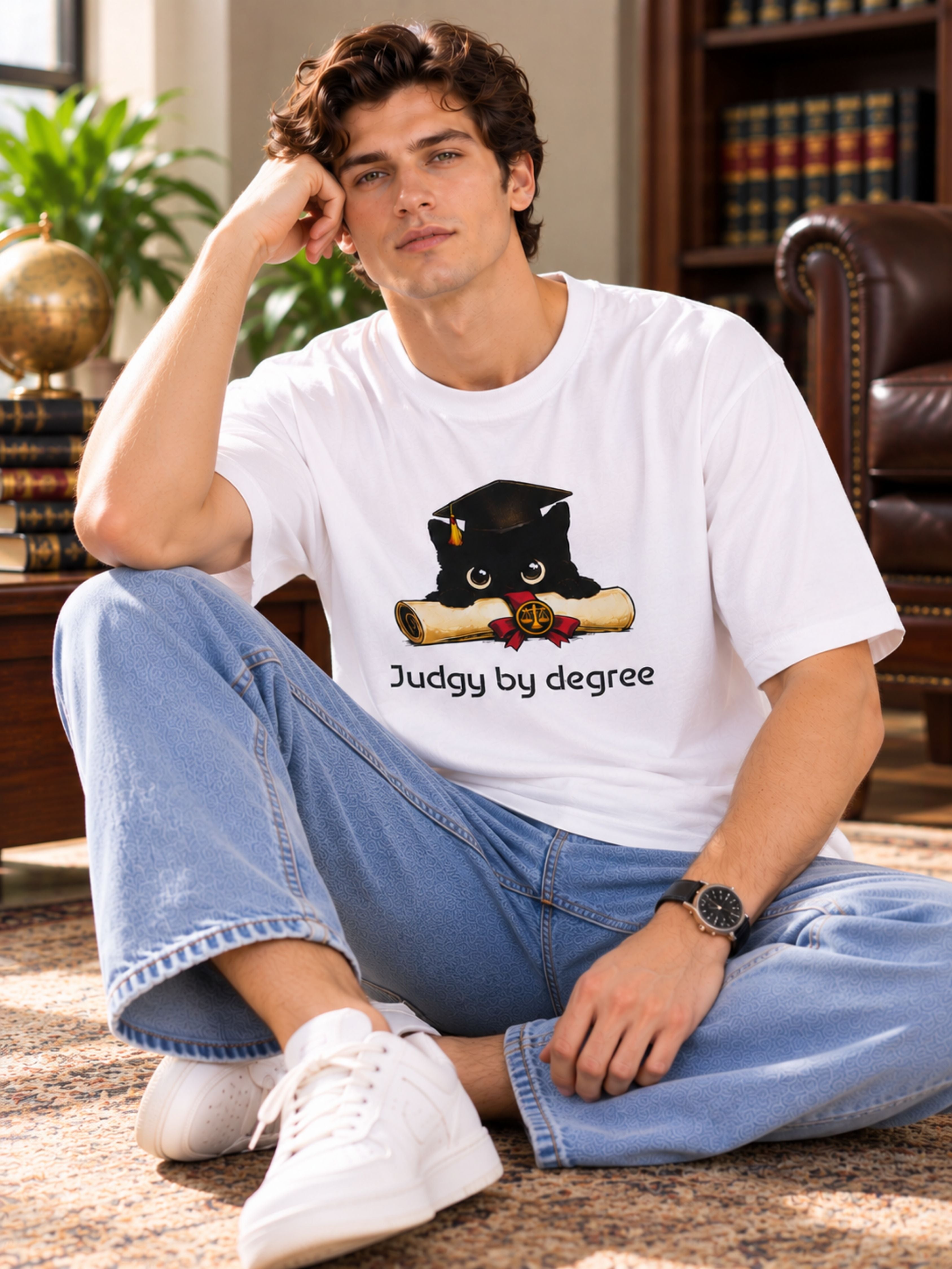 Lawyer | Judgy By Degree | Oversized Designer T-Shirt For Men
