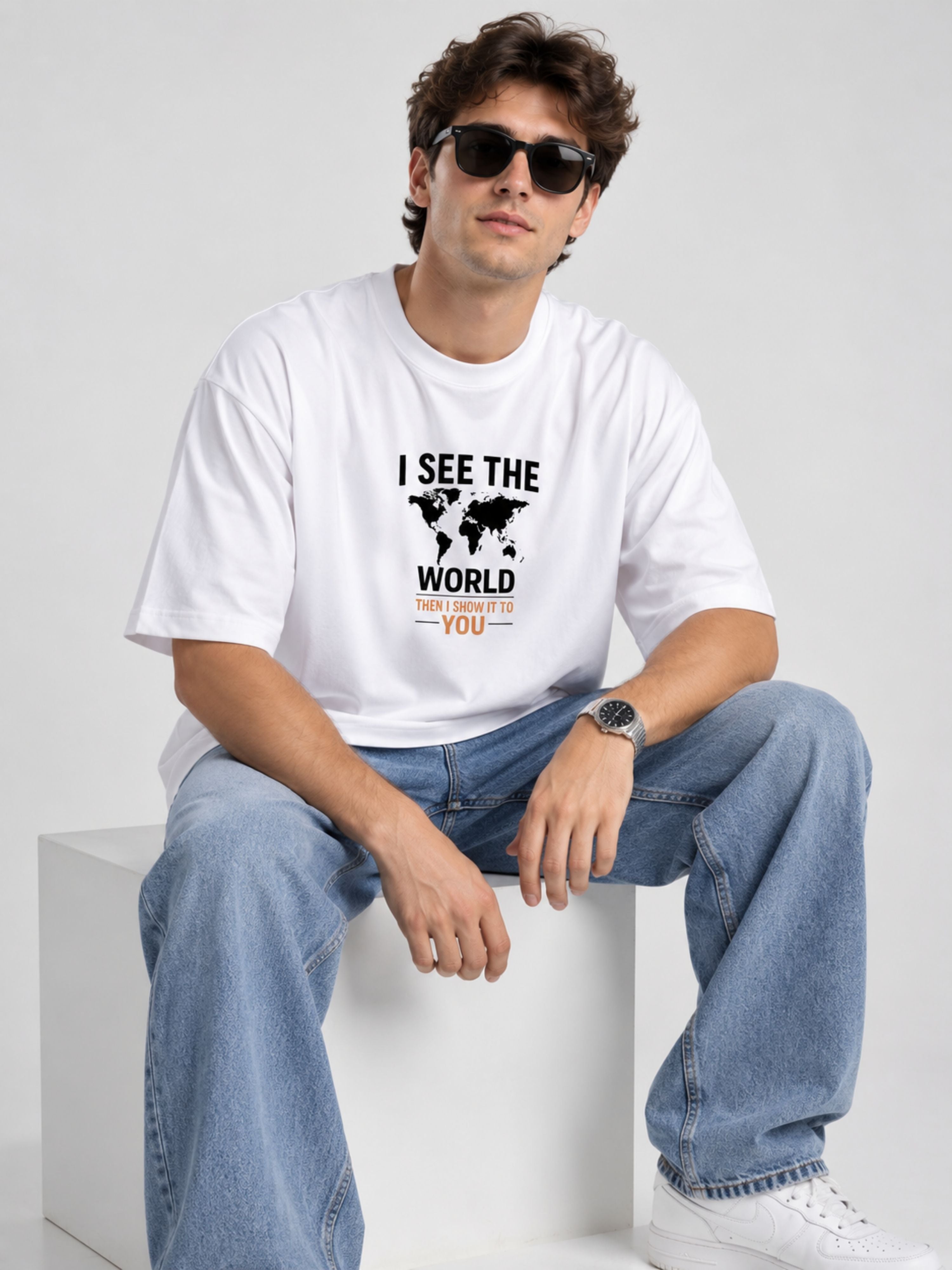 Journalists | I See The World. Then I Show It To You | Oversized Tshirt For Men