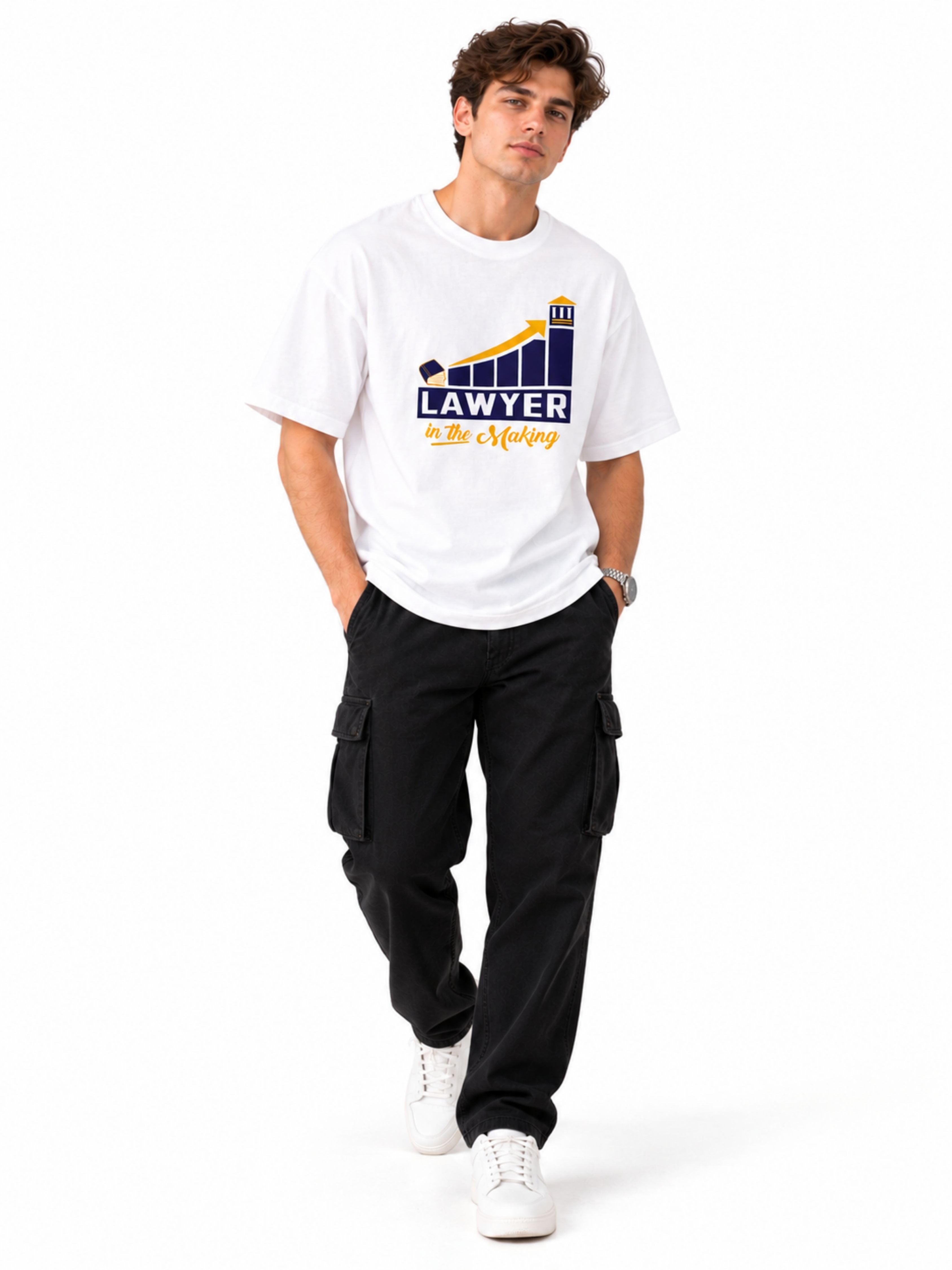 Lawyer | Lawyer In The Making | Oversized Quirky T-Shirt For Men