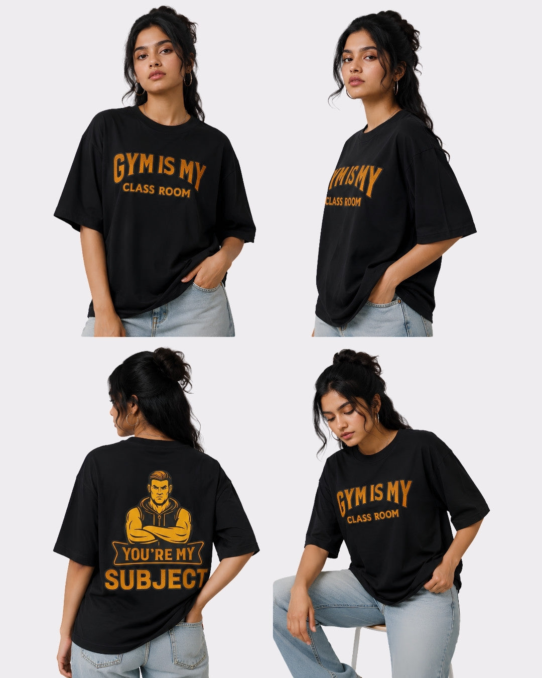 Fitness Trainer | Gym Is My Classroom. You're My Subject | Oversized T-shirt For Women