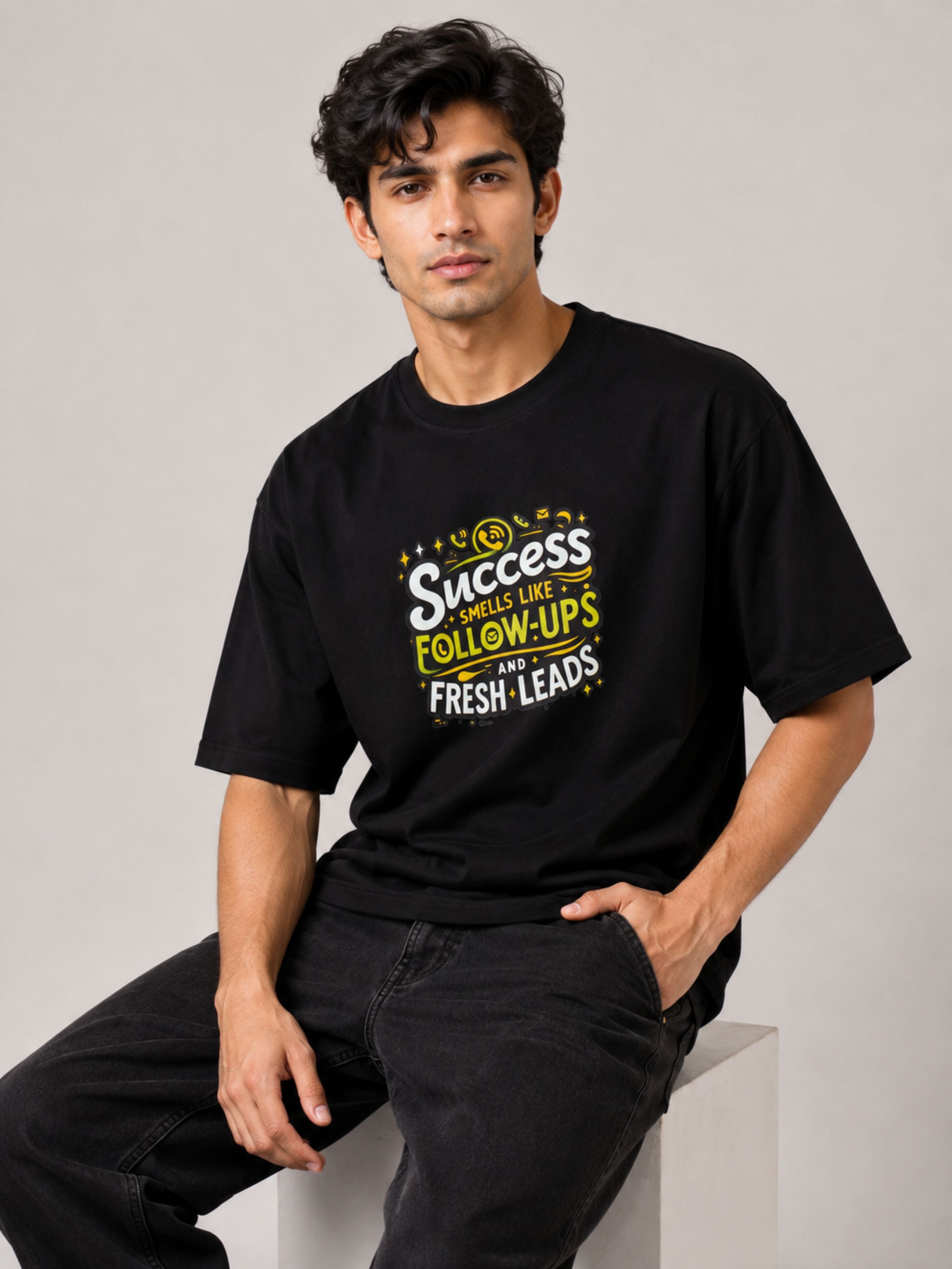 Sales Executive  | Success.. Follow-Ups And Fresh Leads | T-shirt For Men